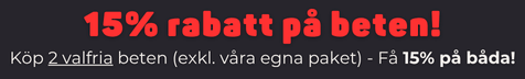 Köp 2 beten - få 15% på båda
