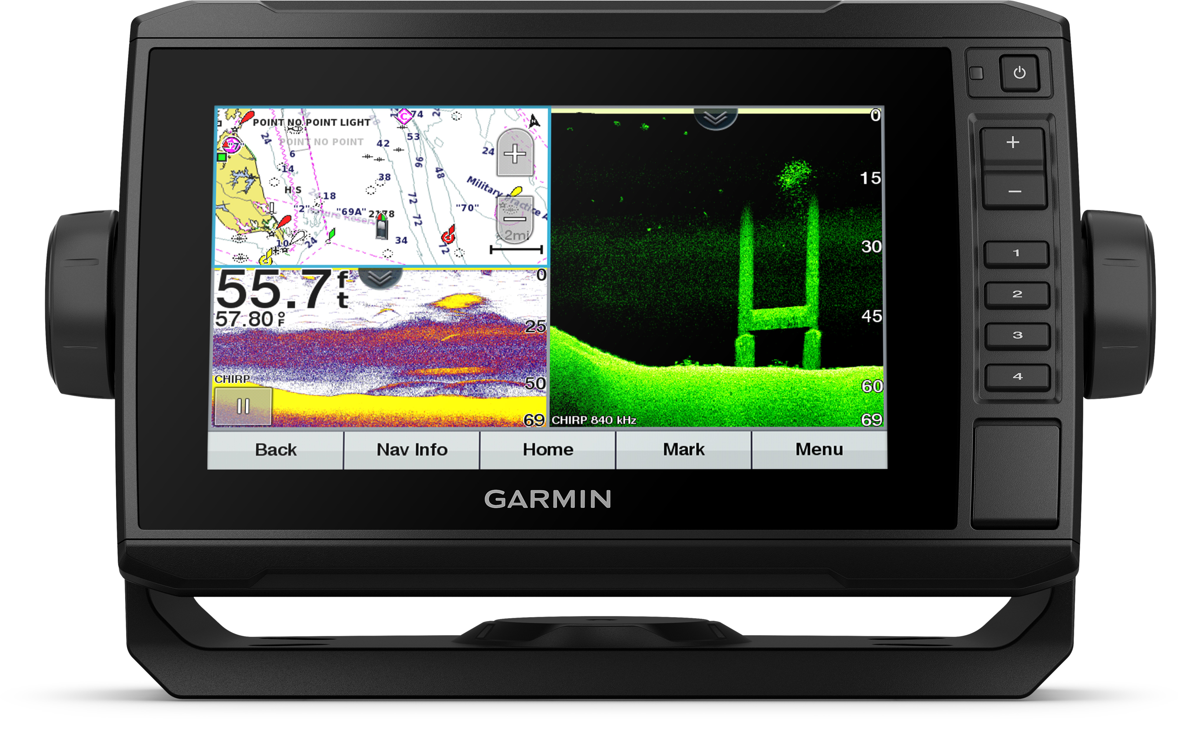 Garmin ECHOMAP UHD 72cv med givare GT24