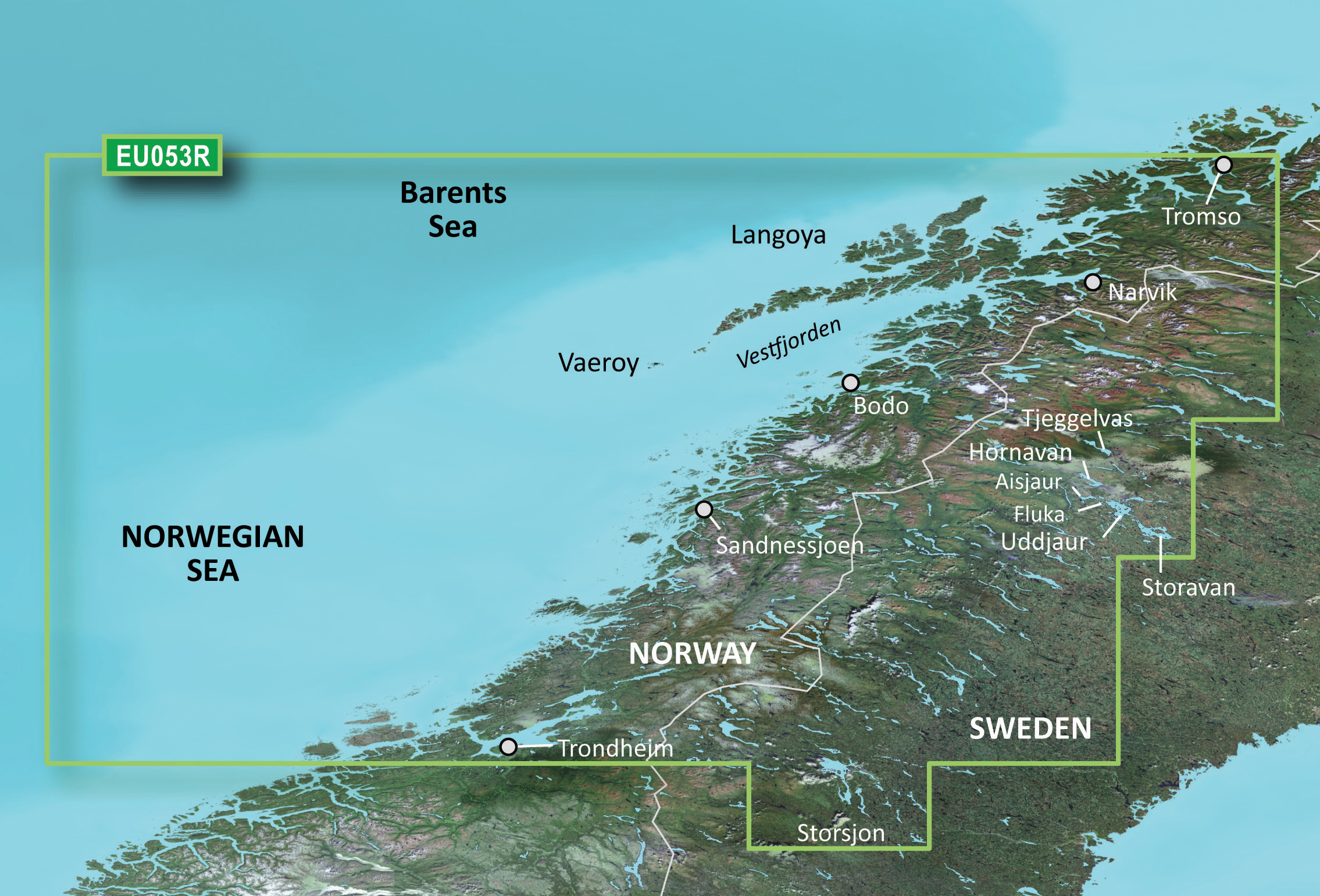 Garmin BlueChart g3 (EU053R) Trondheim - Tromsø