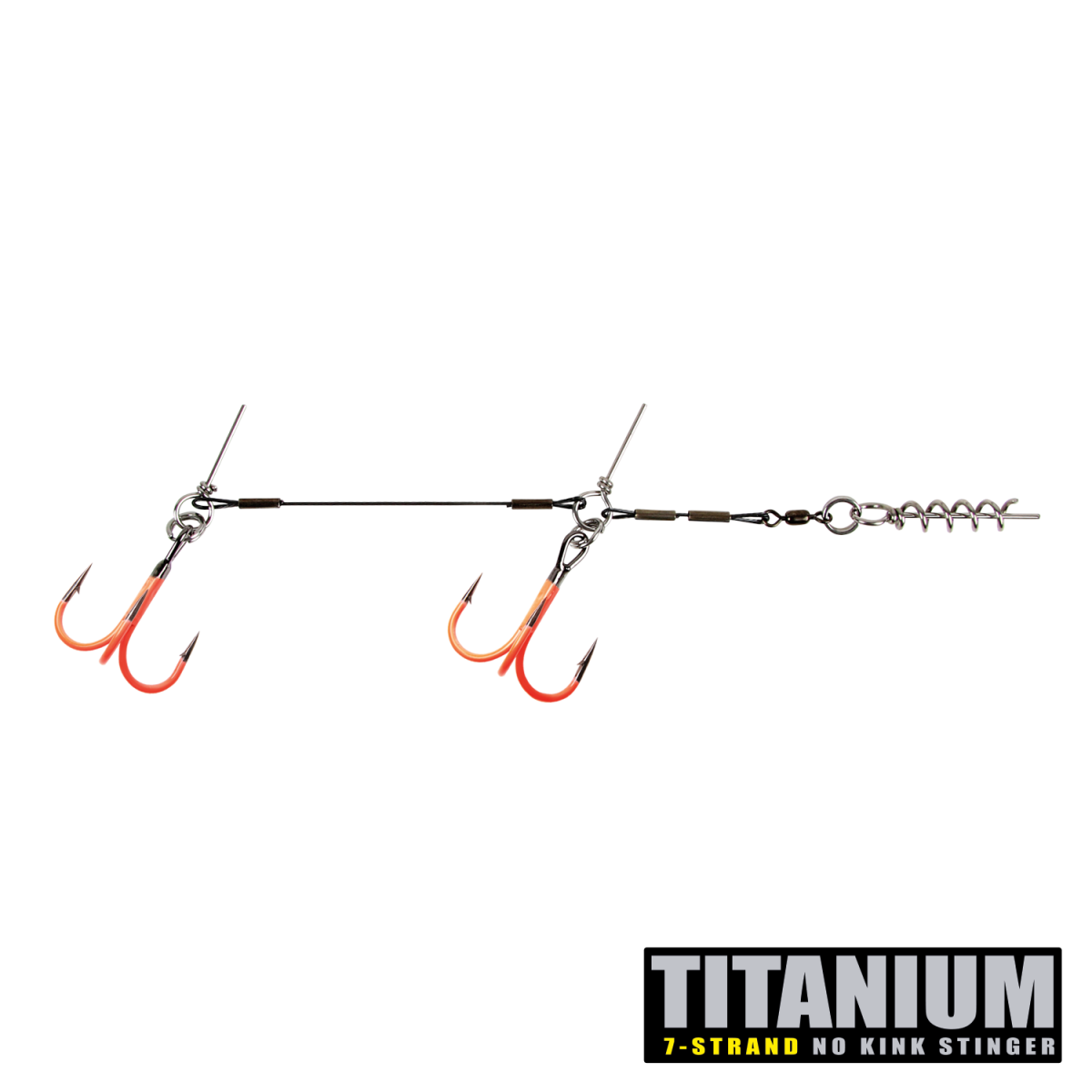 CWC Titanium Stinger [Junior Tandem] med titanuimvajer & 1 krok uv orange 1-pack
