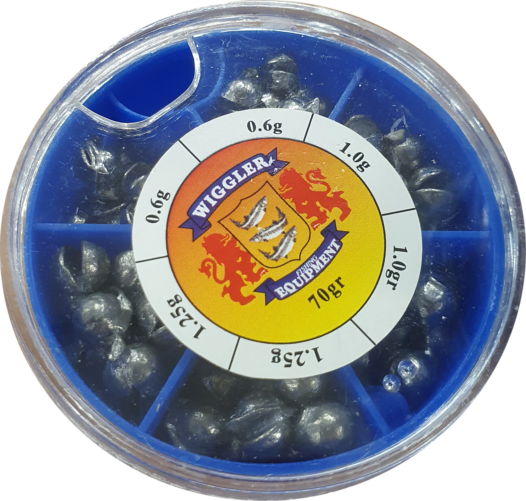 Wiggler ask med blyhagel 70 g stora 1-pack