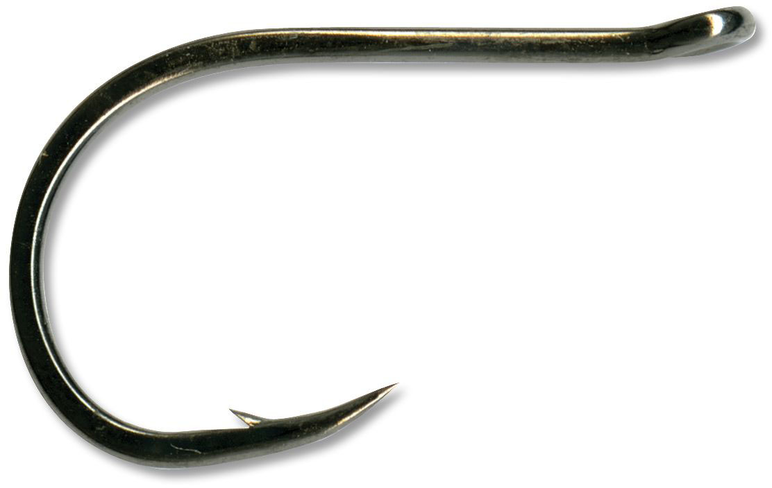 Mustad Chinu eyed enkelkrok svart nickel 1/0, 10-pack