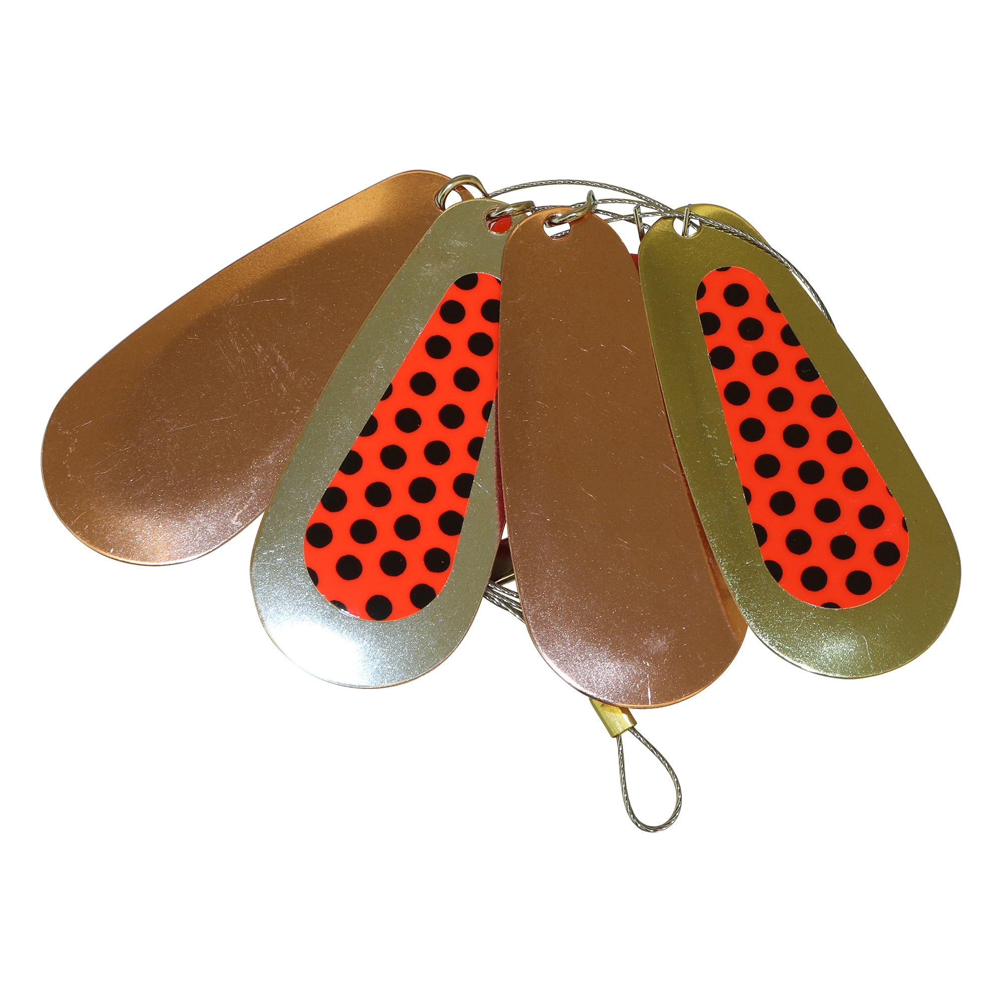 Lidmans Fiskeredskap Släp 1:an röd/svartprickig (PR) 1-pack