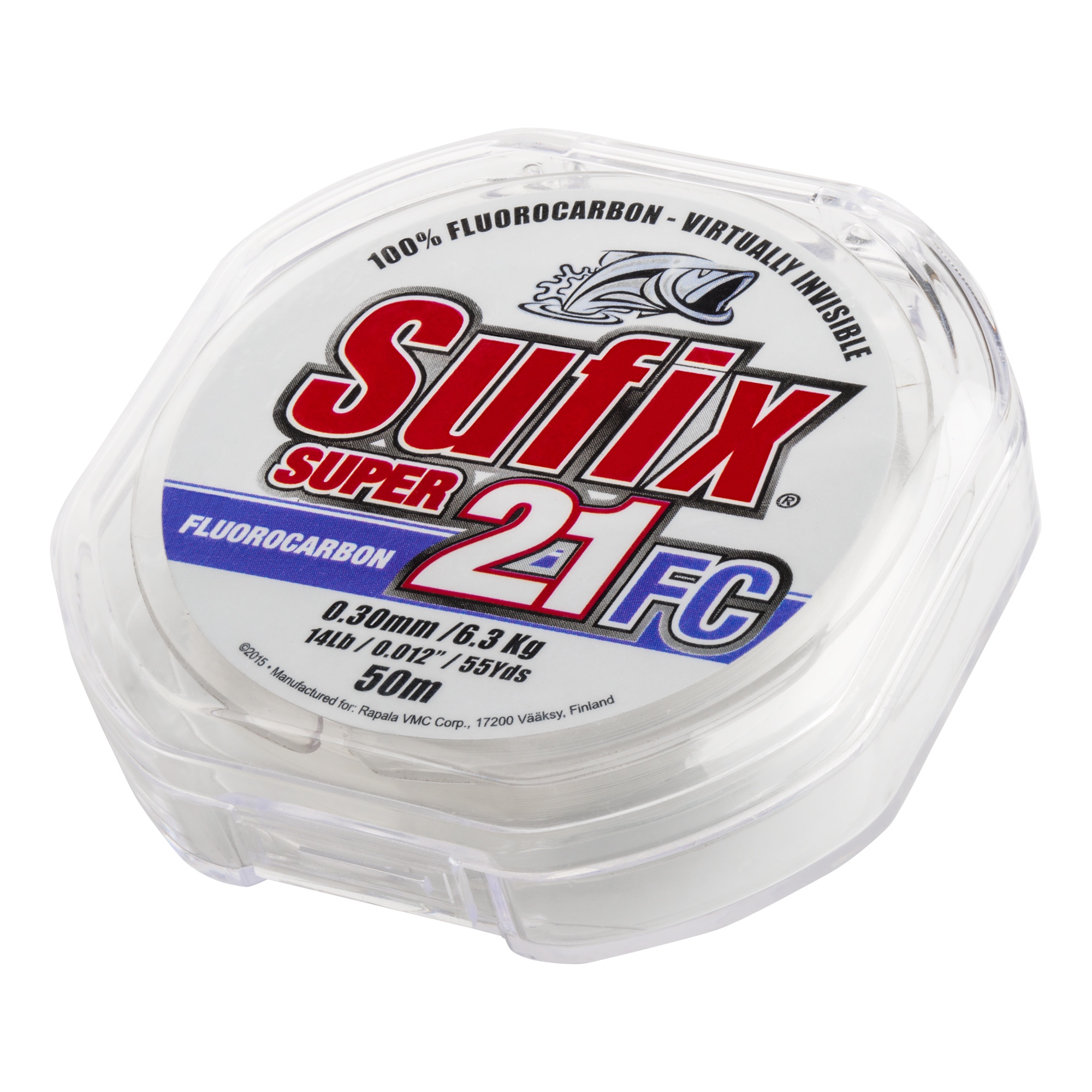 Sufix Super 21 Fluorocarbon tafsmaterial clear 0.500 mm x 20 m