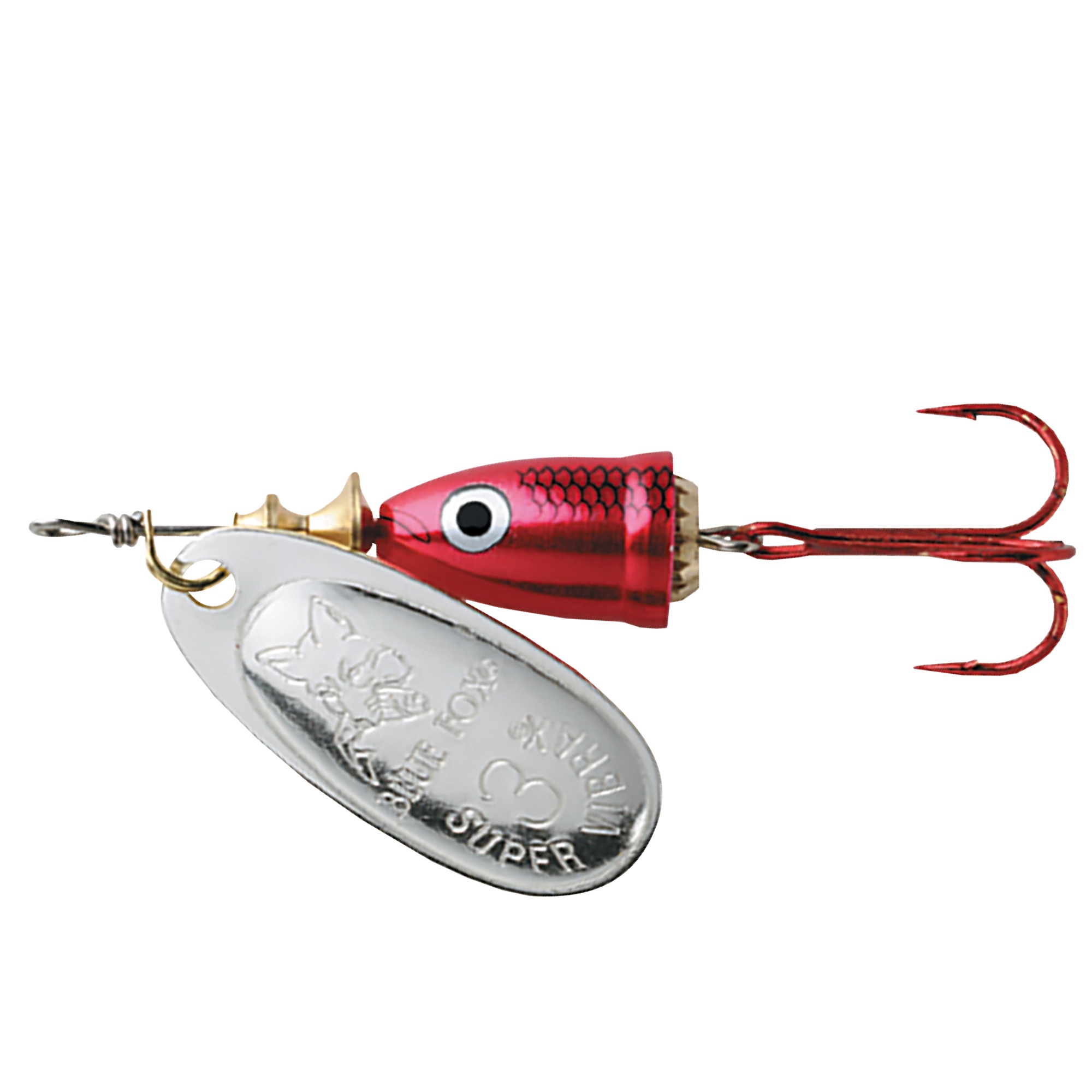 Blue Fox Vibrax Shad 4 cm [6 g] röd/silver 1-pack