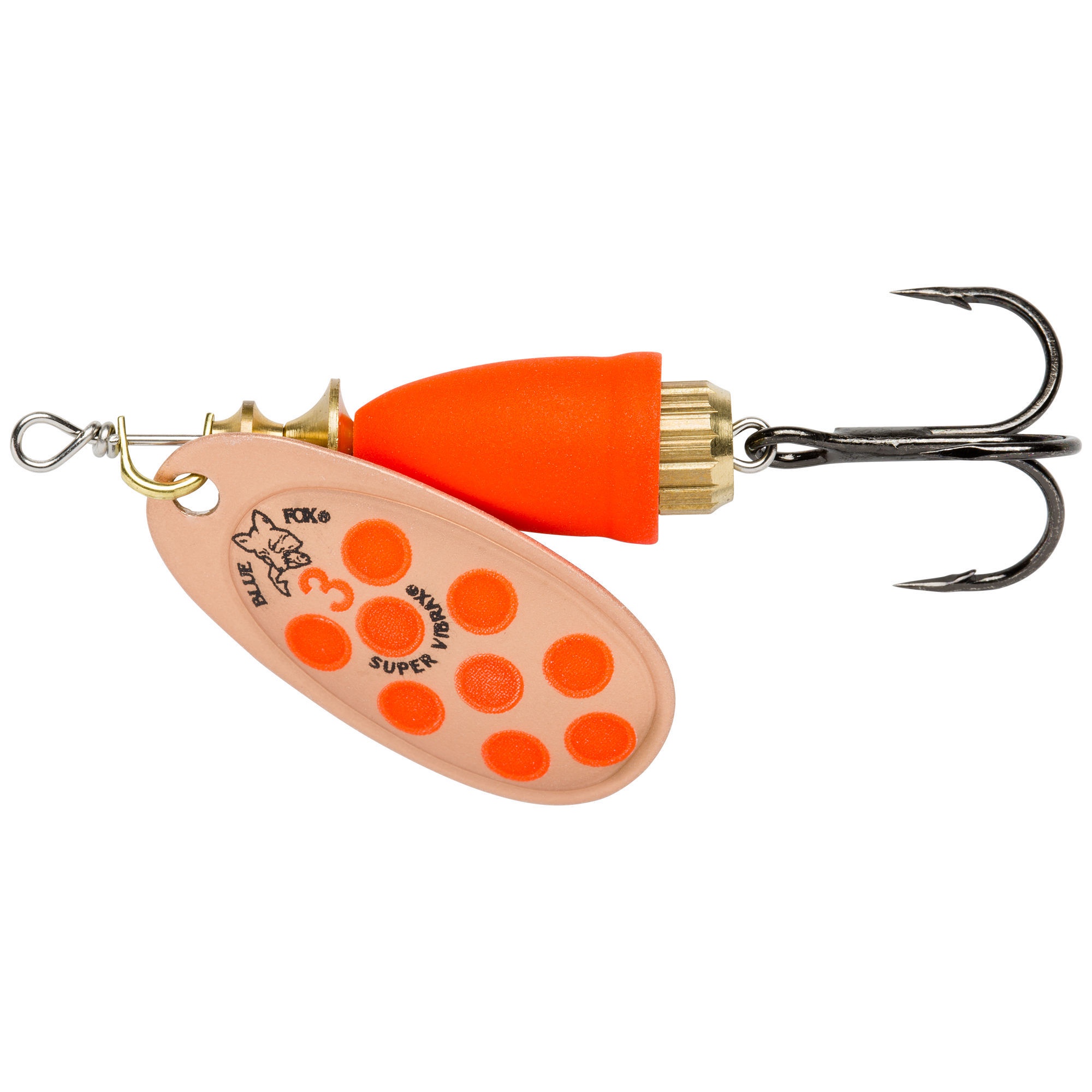 Blue Fox Vibrax UV 3 [8 g] koppar/orange 1-pack
