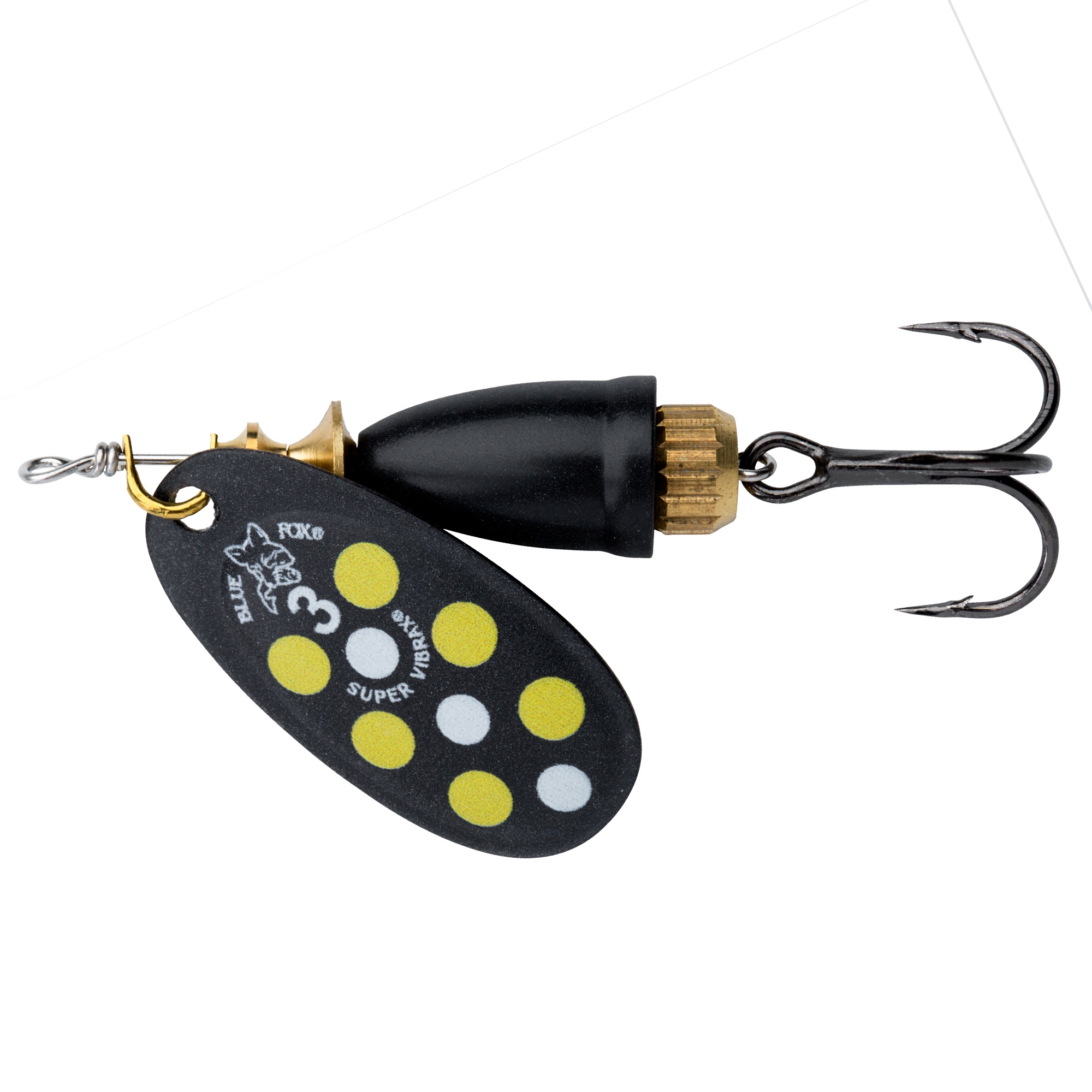 Blue Fox Vibrax UV 4 [10 g] black yellow white uv 1-pack