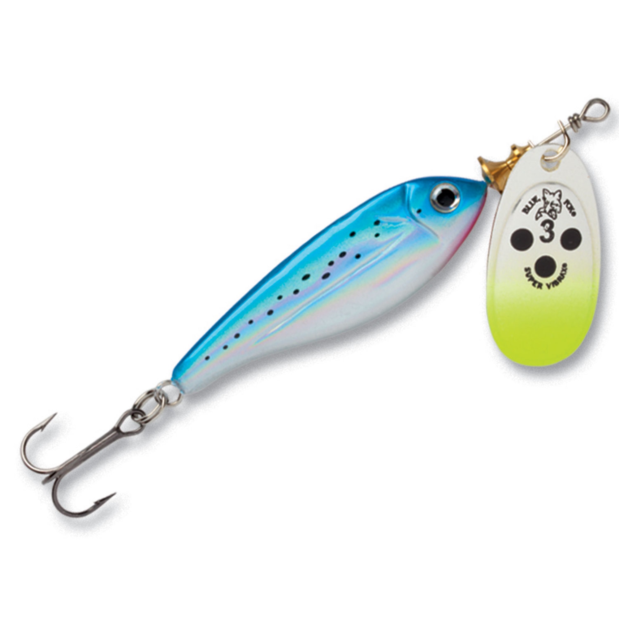 Blue Fox Minnow Super Vibrax 7.5 cm [13 g] silver/blå 1-pack