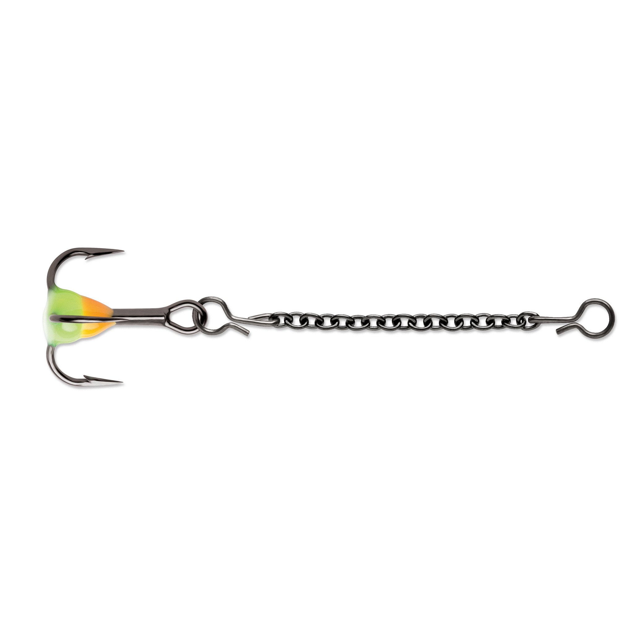 VMC trekrok stl 14 med kedja 3.7 cm orange chartreuse glow 2-pack