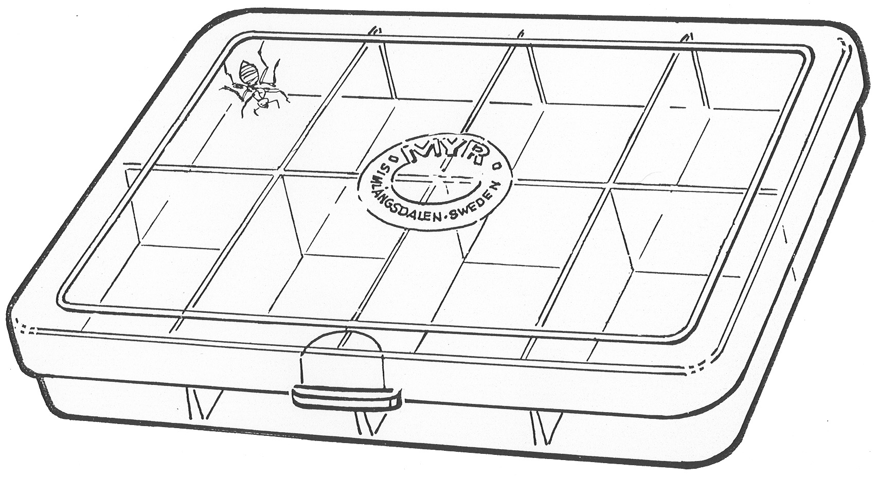 Myran 1080 betesask [11 x 8.5 x 1.8 cm] klar