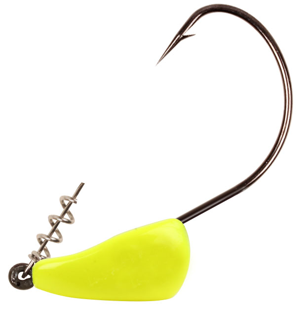 BFT Triple S jiggskalle 20 g med 3/0 krok hot yellow 2-pack