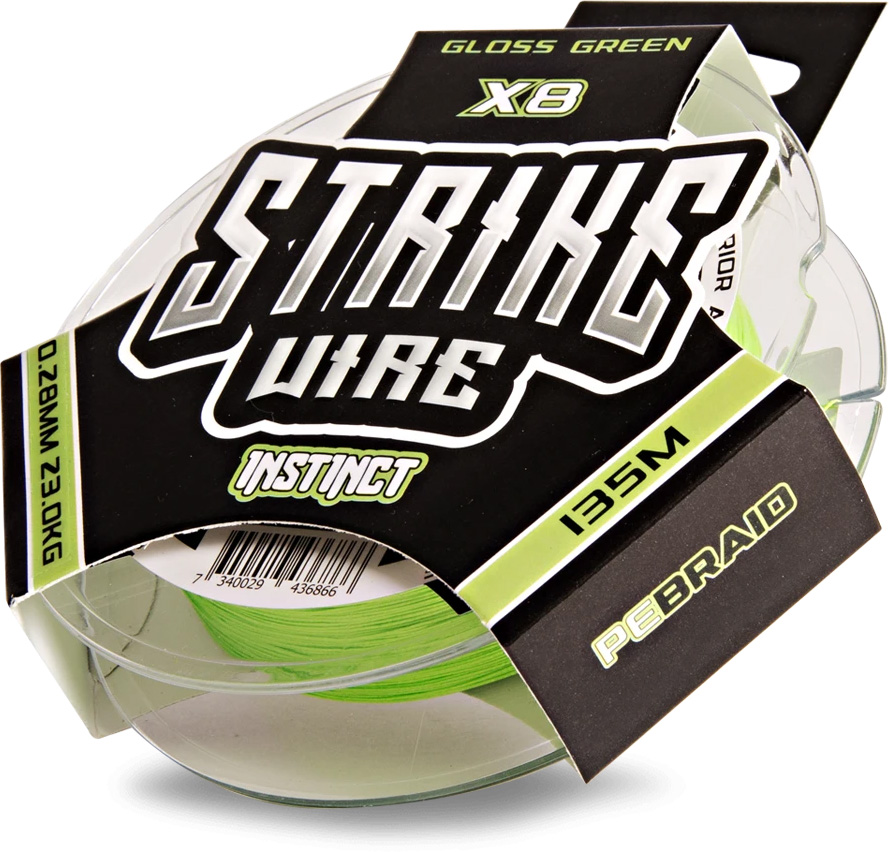 Strike Wire Instinct X8 flätlina gloss green 0.360 mm x 135 m