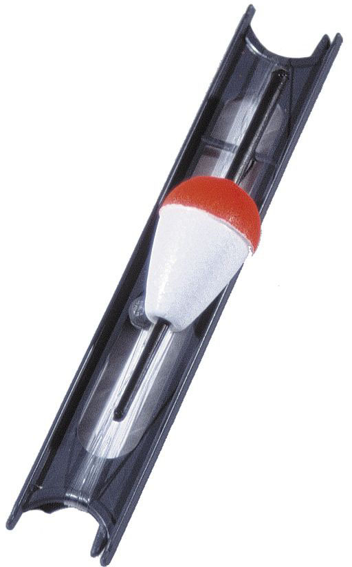 Wiggler metflöte inkl. rev med krok 45 mm vit/röd 2-pack