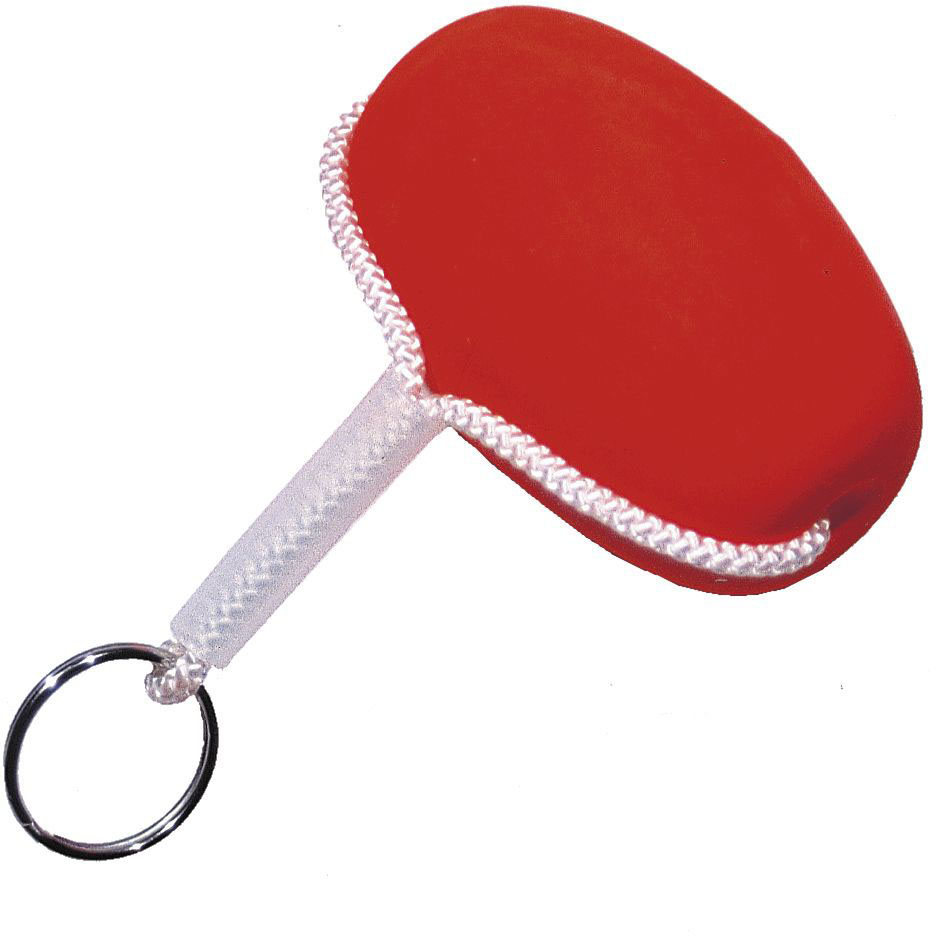 Wiggler nyckelring med frigolitflöte röd