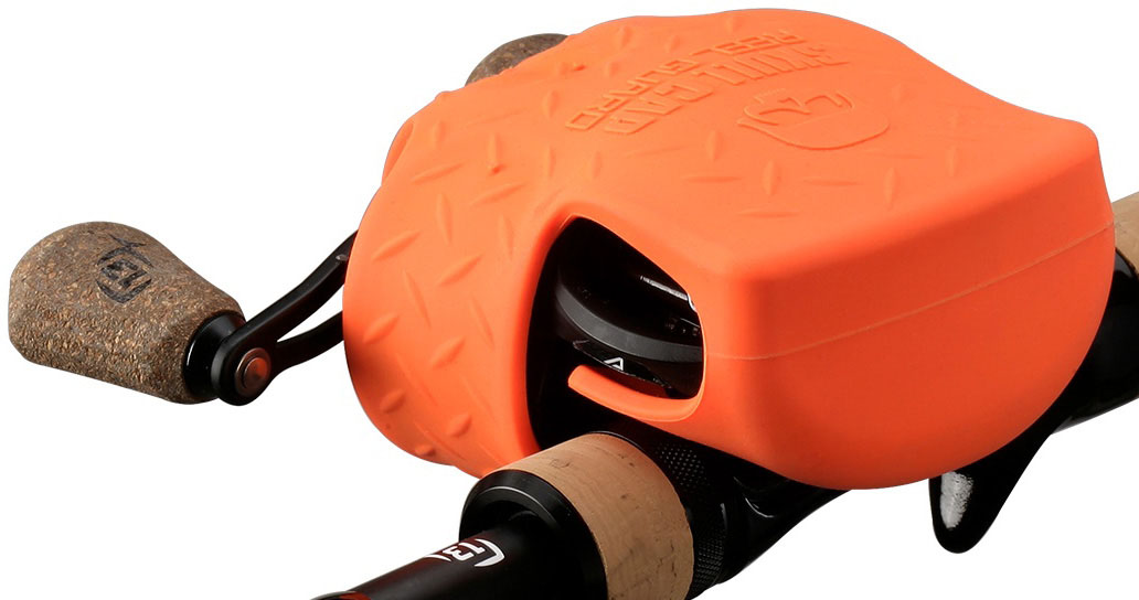 13 Fishing Skull Cap skydd för lågprofilrullar orange