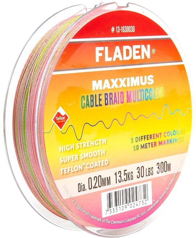Fladen Maxximus Multicolor flätlina 0.300 mm x 1200 m