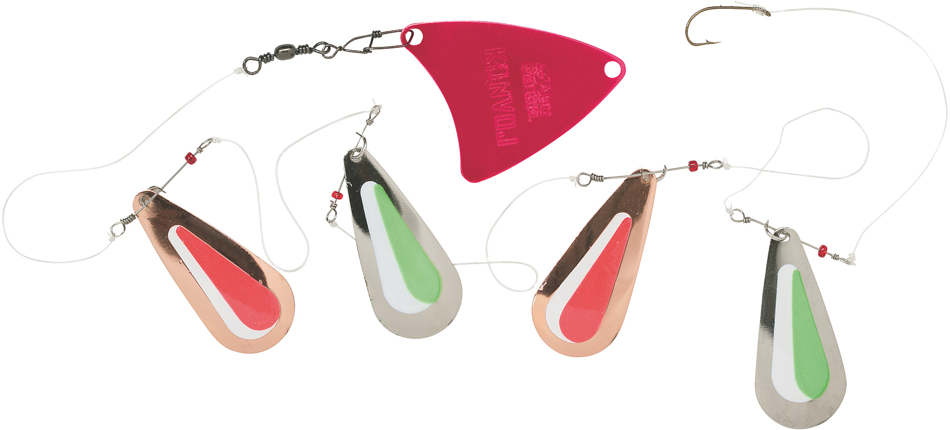 Abu Garcia Konvoj koppar/röd - silver/grön 1-pack