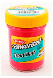 Berkley PowerBait Trout Bait [50 g] fluo red