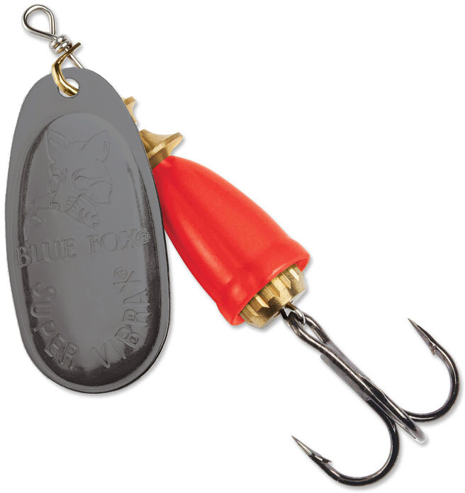 Blue Fox Vibrax Fluorescent 3 [8 g] svart/fluo röd 1-pack