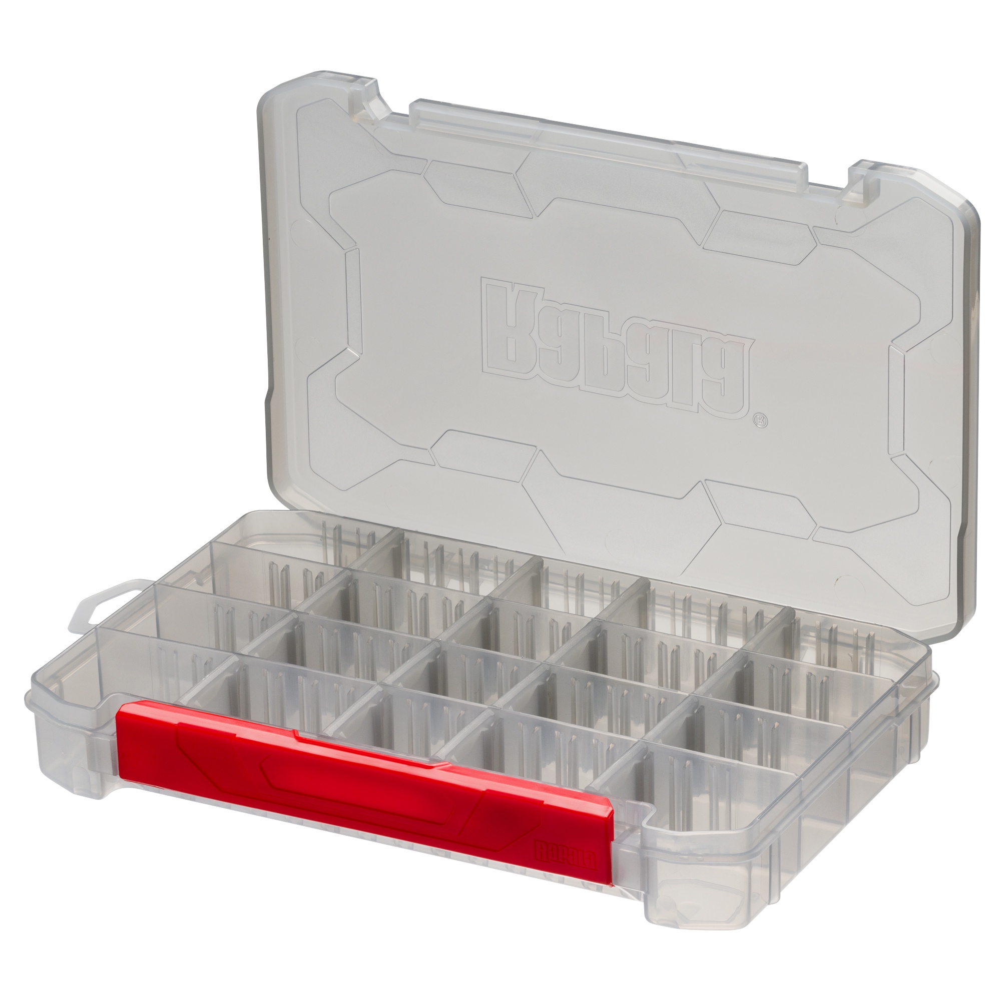 Rapala Tackle Tray 276 betesask [27.6 x 18 x 4.3 cm] transparent/röd