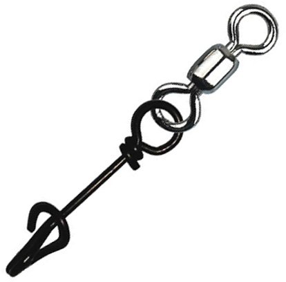 Mustad Fastach Clip beteslås med lekande stl. 8 svart 10-pack