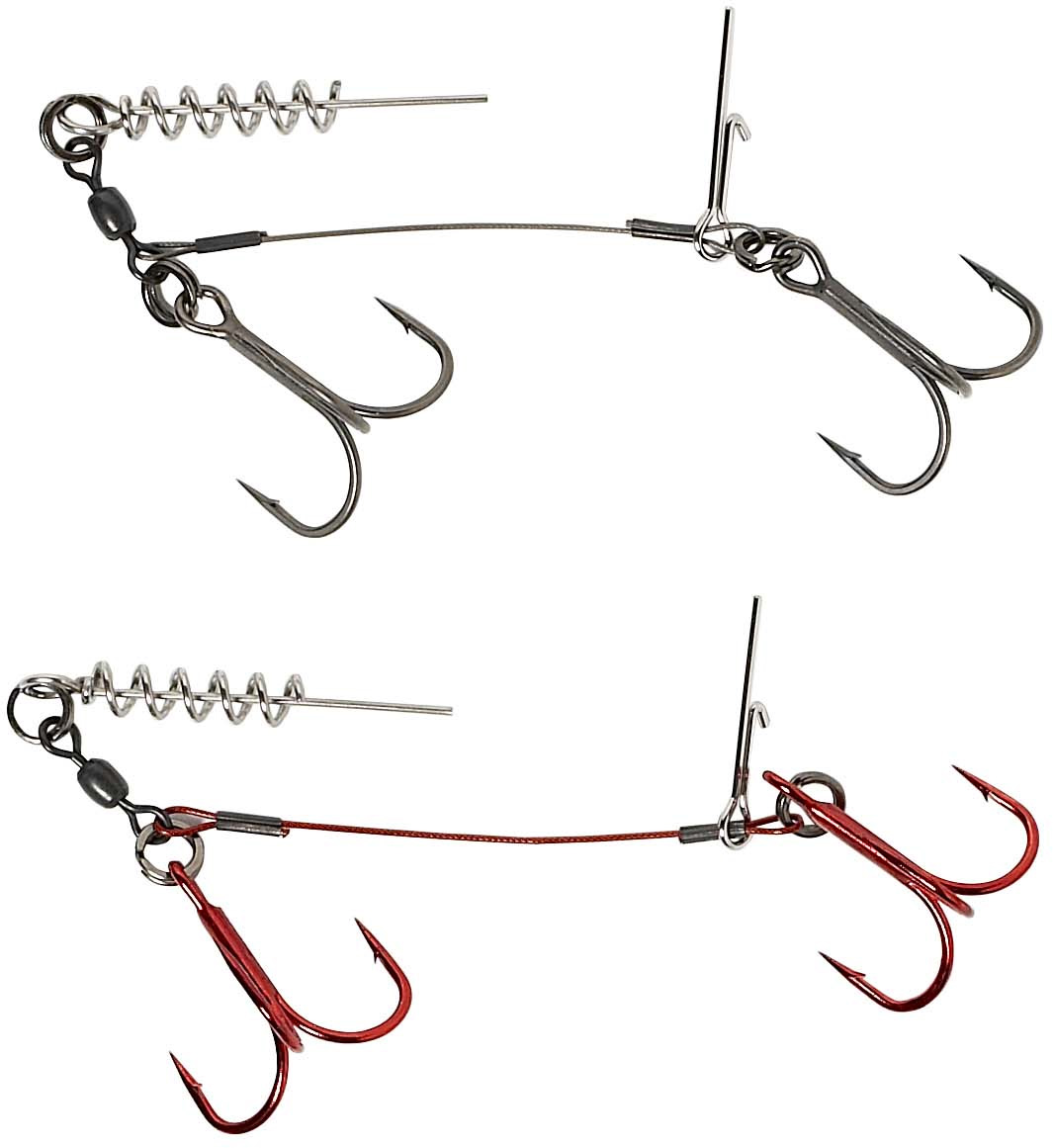 Savage Gear Double Corkscrew Stinger 31 kg med Carbon49 vajer & 2/0 krok 2-pack