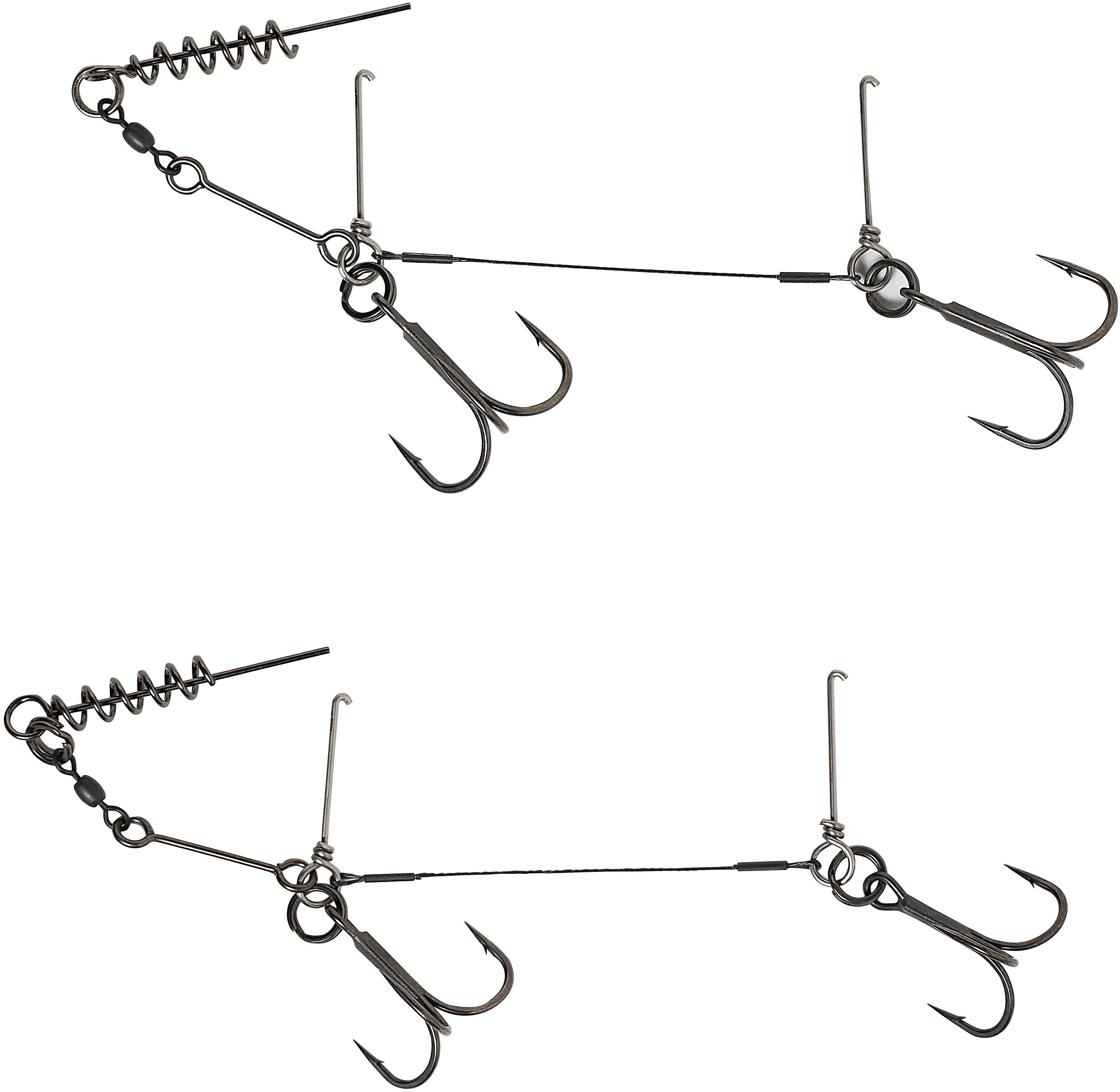 Savage Gear Double Corkscrew Stinger 23 kg med 1x7 Titanium vajer & 1/0 krok 1-pack