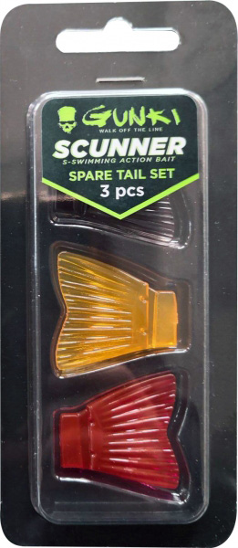 Gunki Scunner 135 S Twin Spare Tail Set 3-pack