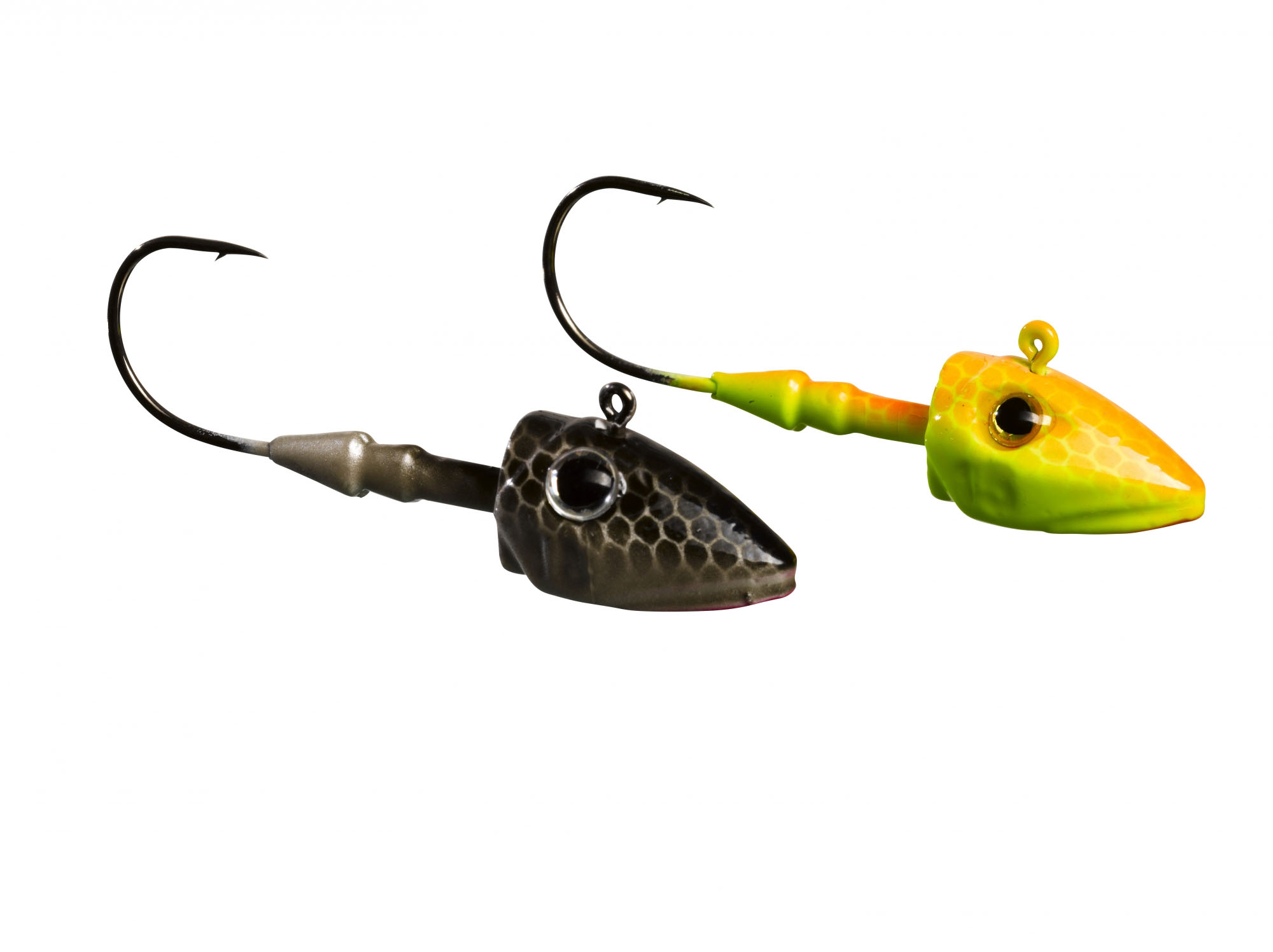 Gunki G'Slide jiggskalle 5 g med 2/0 krok orange fluo yellow 3-pack