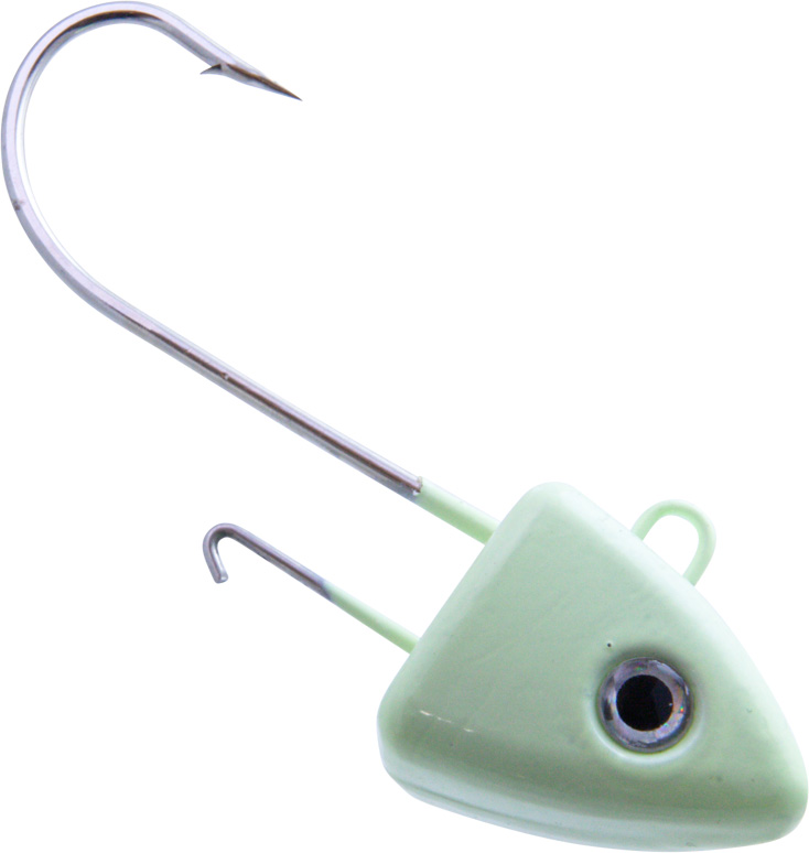 Svartzonker Deep Sea McRubber jiggskalle 200 g med 10/0 krok glow 1-pack