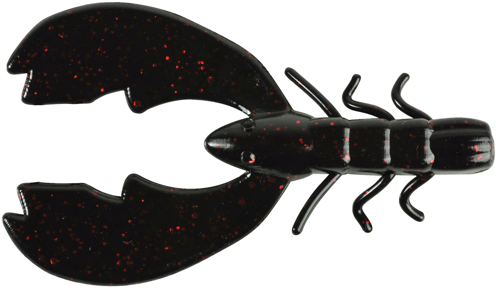 Berkley PowerBait Chigger Craw 8 cm [5 g] black red fleck 10-pack