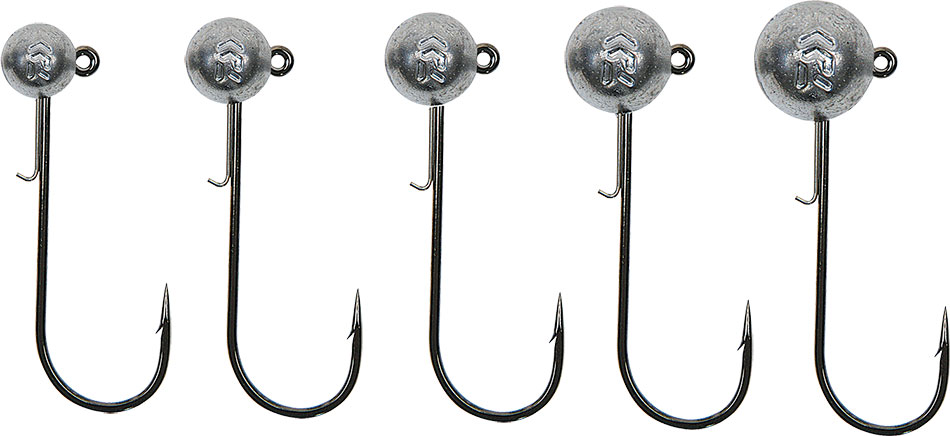 Daiwa Round jiggskalle 20 g med 2/0 krok silver 3-pack