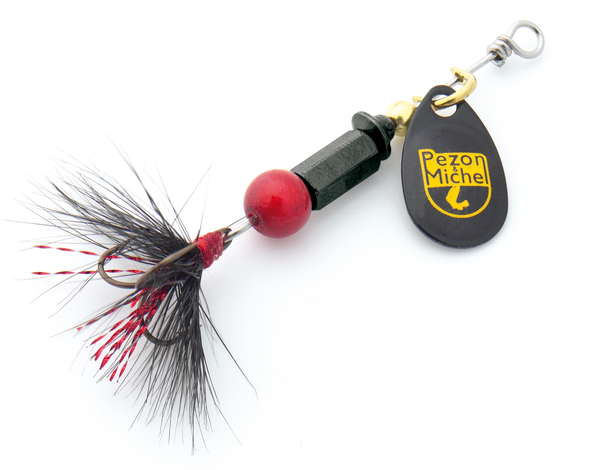 Pezon & Michel Spinner Rapide N°3 [7.41 g] svart 1-pack