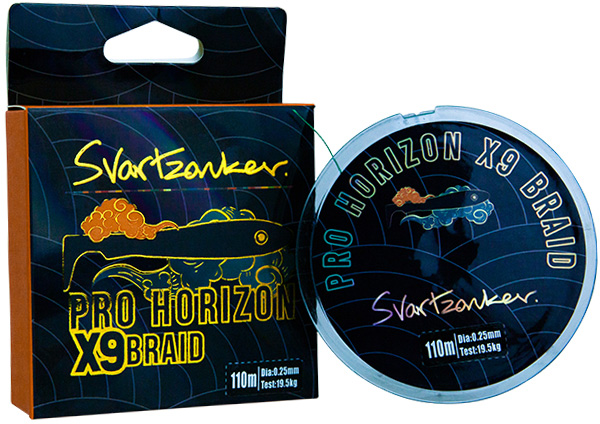Svartzonker Pro Horizon X9 Braided flätlina grön 0.170 mm x 110 m