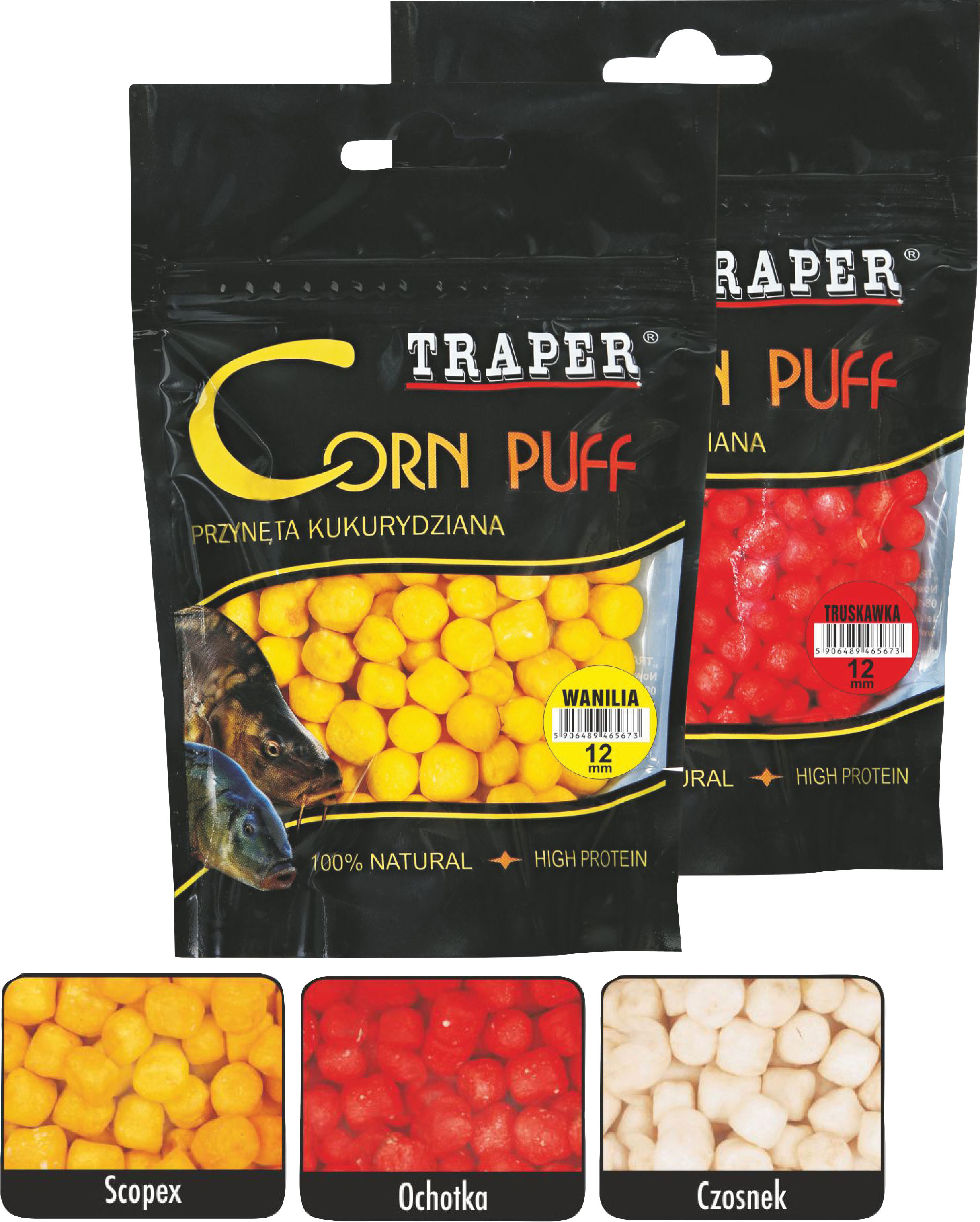 Taper Corn Puff garlic 8 mm