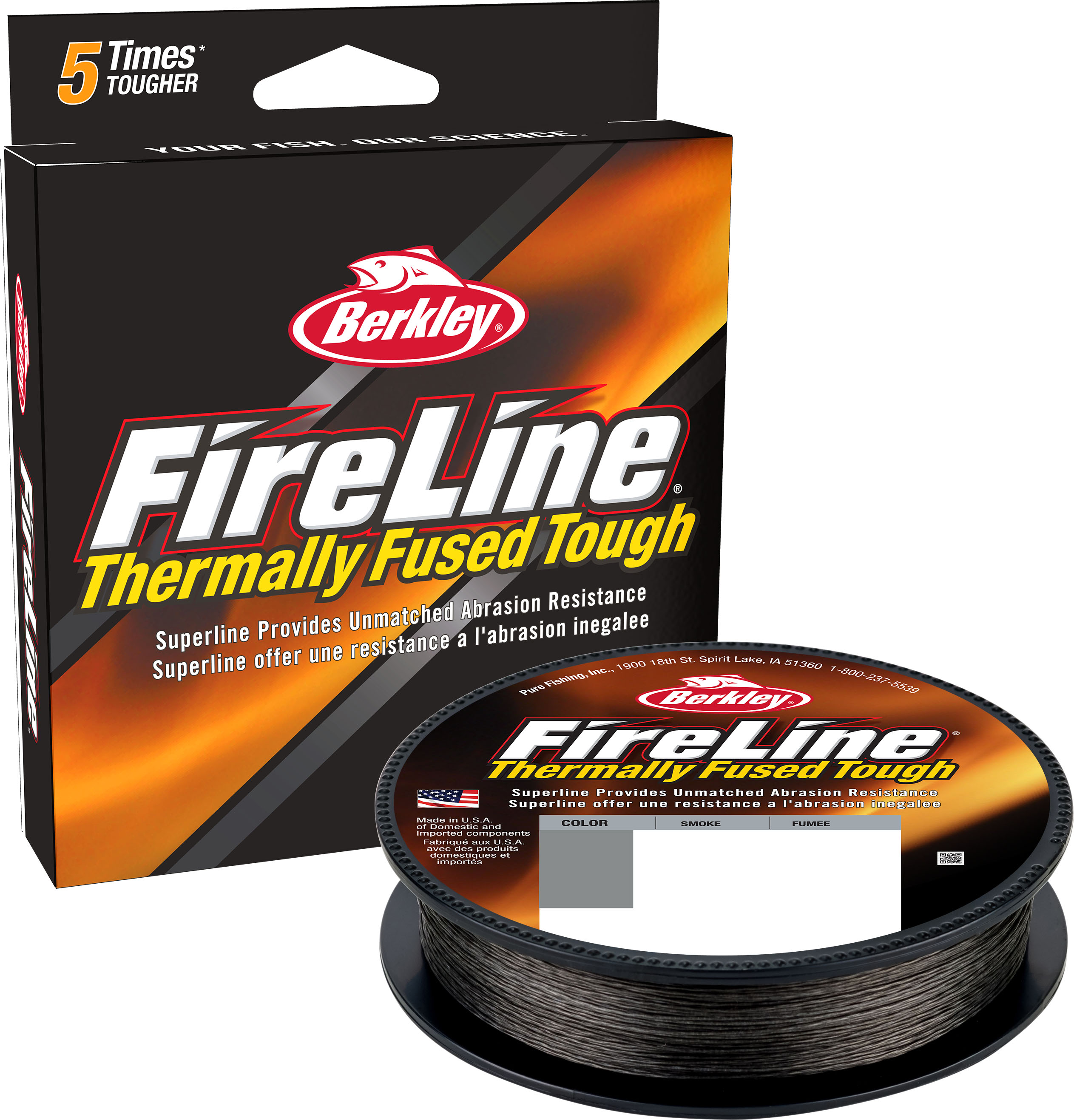 Berkley FireLine Fused Original 8-strand flätlina smoke 0.250 mm x 150 m