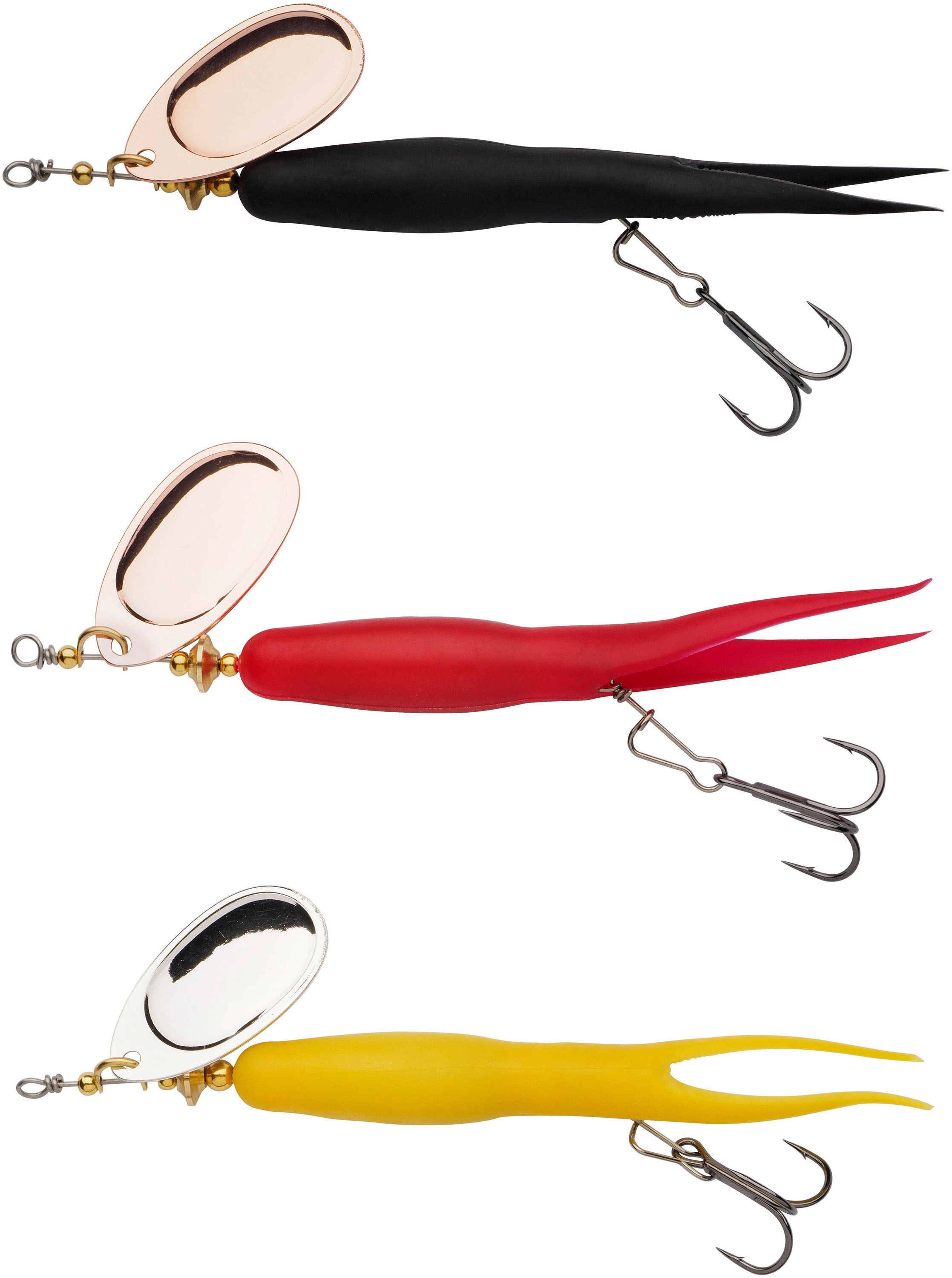 Abu Garcia Salmo Seeker 2.0 13 cm [24 g] svart, röd & gul 3-pack