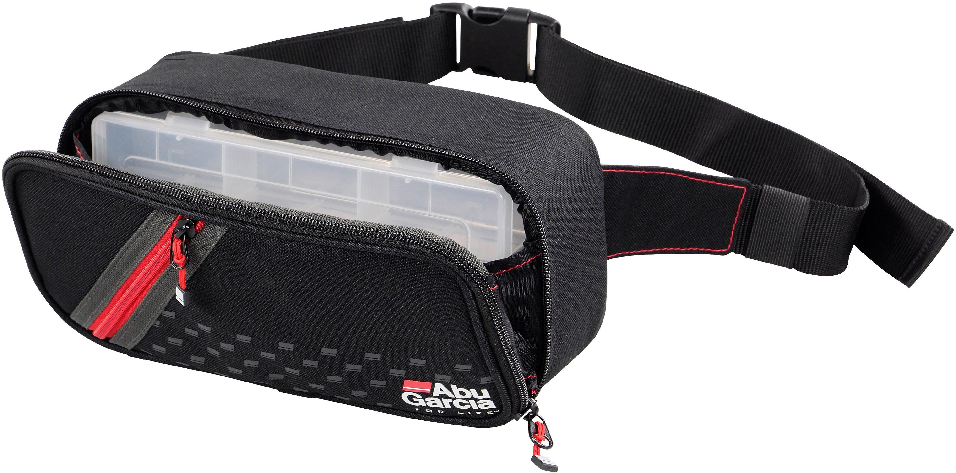 Abu Garcia Hip Bag fiskeväska [27.5 x 10 x 14 cm] svart/röd