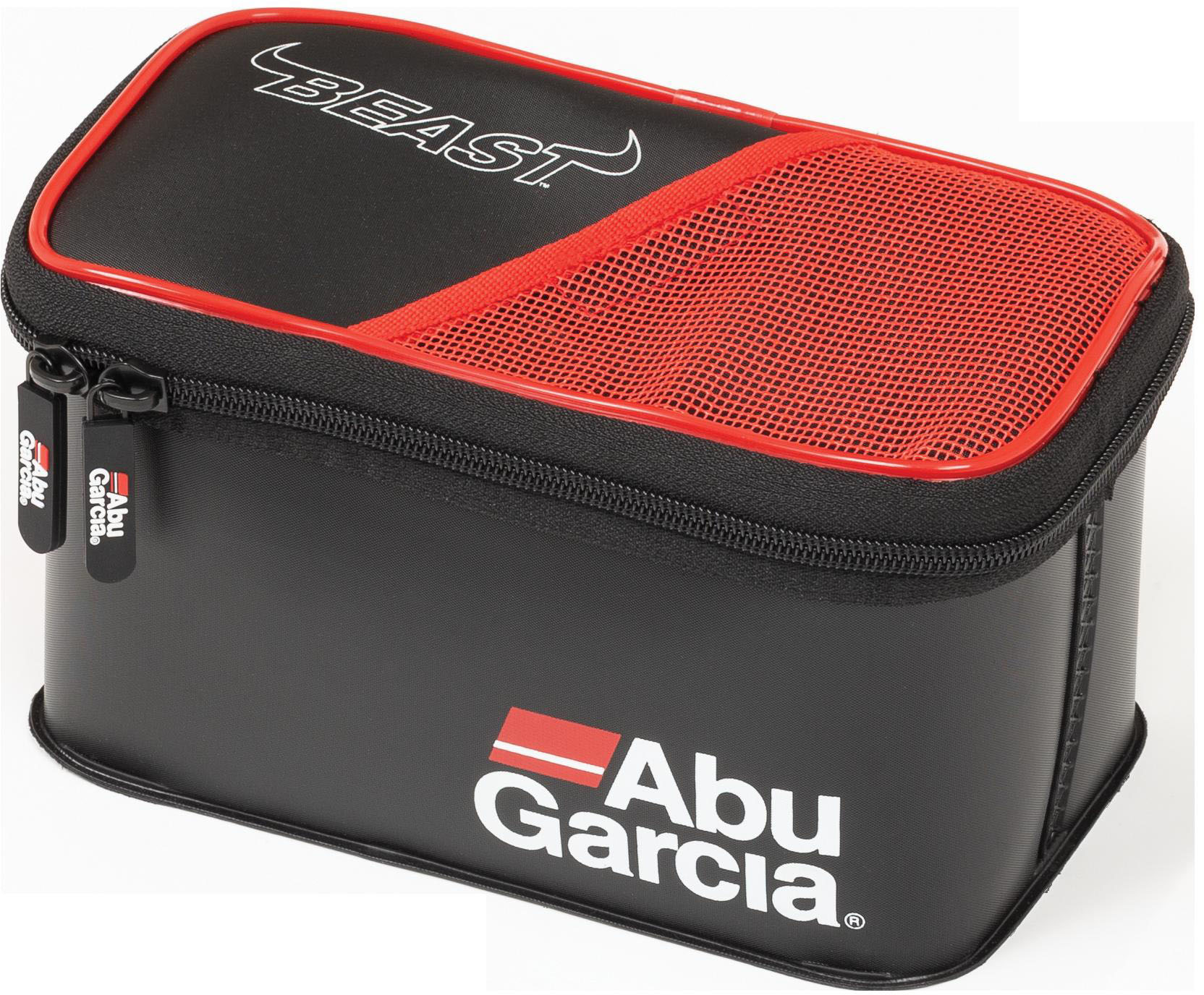 Abu Garcia Beast Pro EVA vattentät tillbehörsväska [22 x 12 x 12 cm] svart/röd small