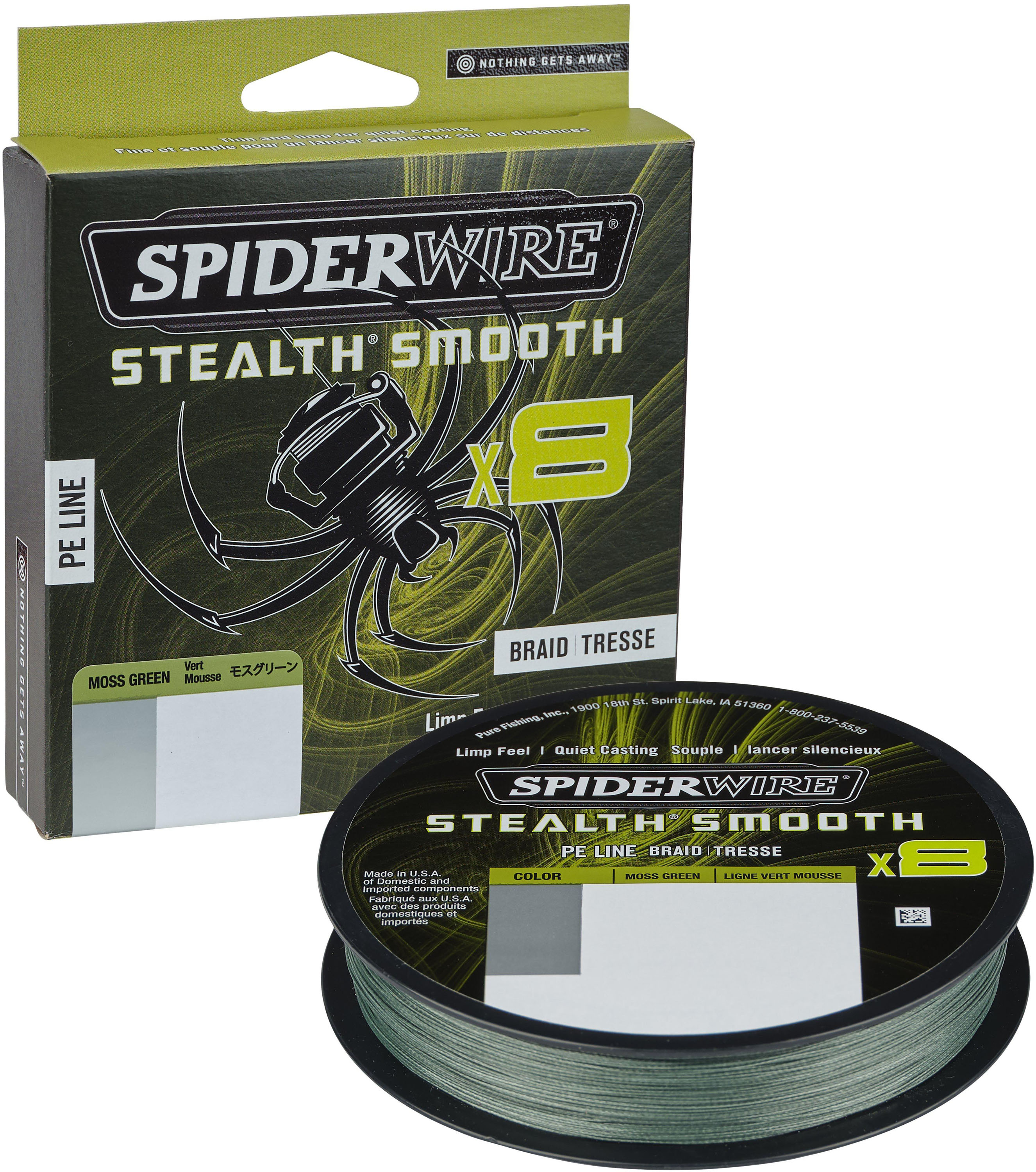 SpiderWire Stealth Smooth x8 flätlina moss green 0.330 mm x 150 m