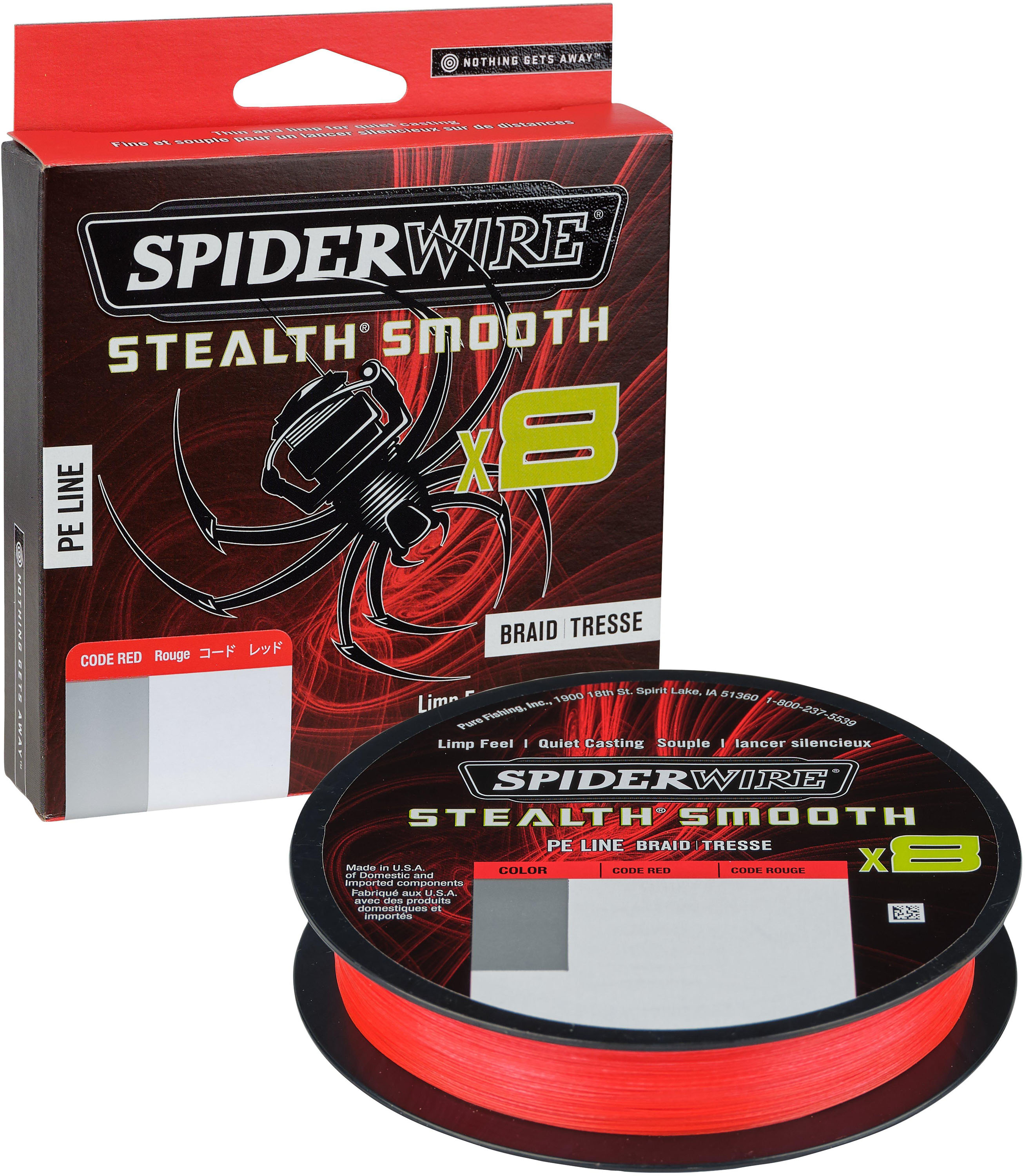 SpiderWire Stealth Smooth x8 flätlina red 0.110 mm x 150 m