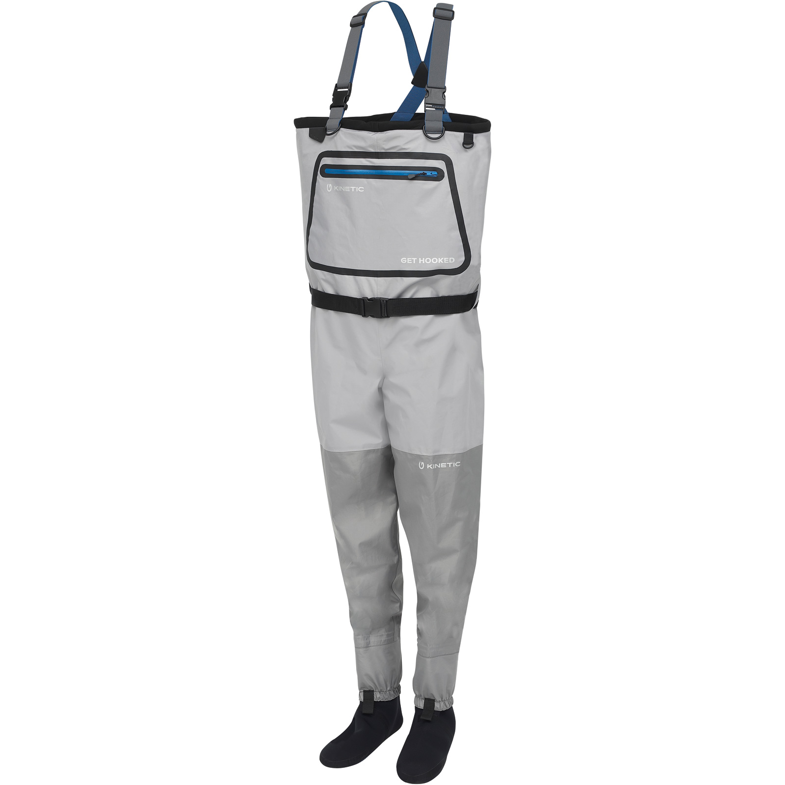 Kinetic DryGaiter II vadare med neoprenfot grey hawk xx-large