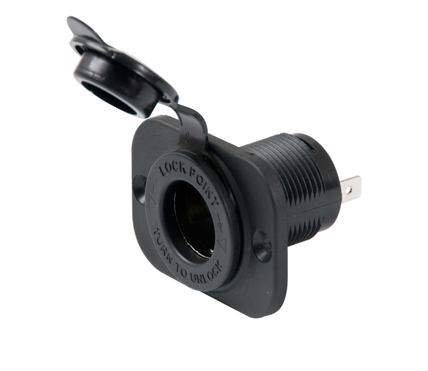 Marinco Sealink Twist-lock 12V cigg-utag svart