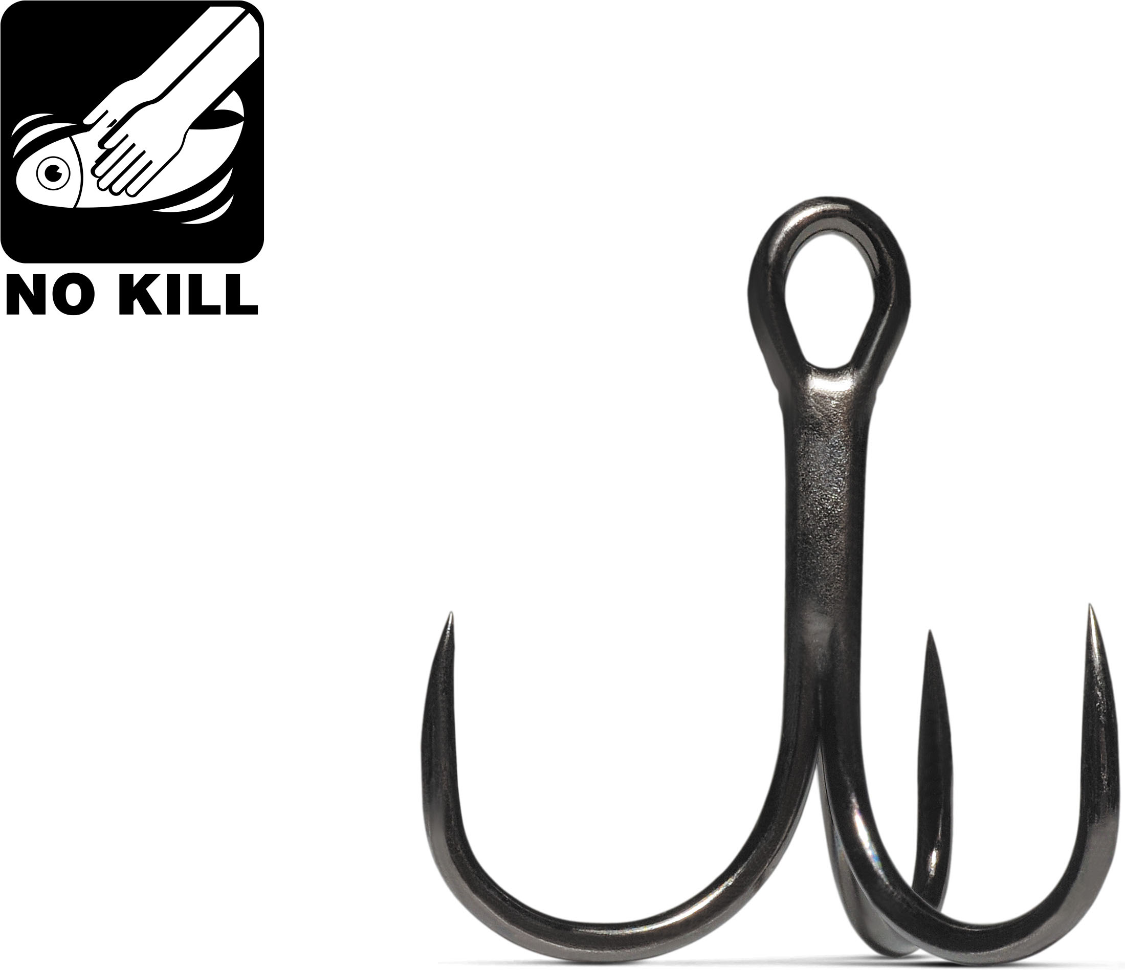 VMC [7547B] Hybrid 1x-strong Barbless trekrok stl. #8 svart 5-pack