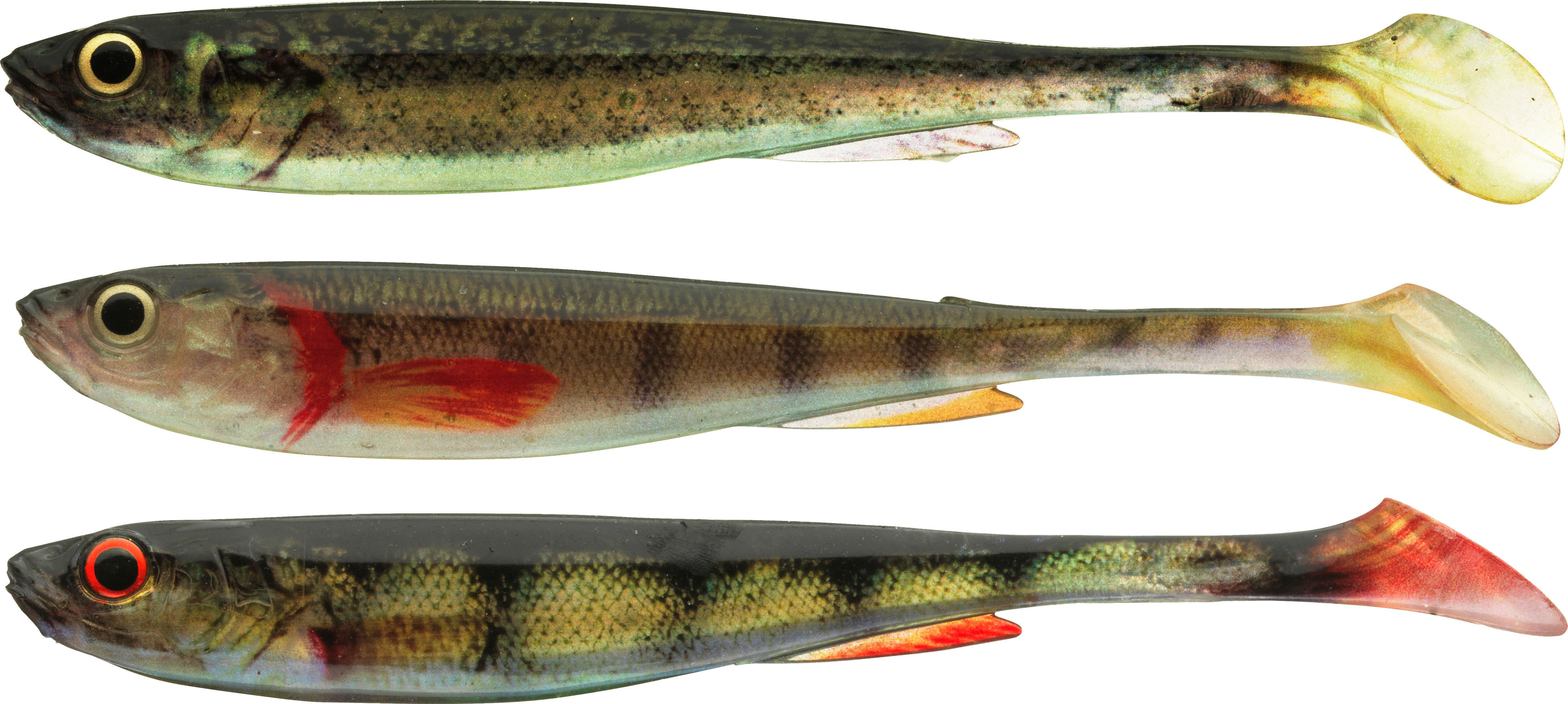 Daiwa Prorex Real Slim Shad Y Live 13.5 cm [13.5 g] baby zander/gold perch/real perch 4-pack