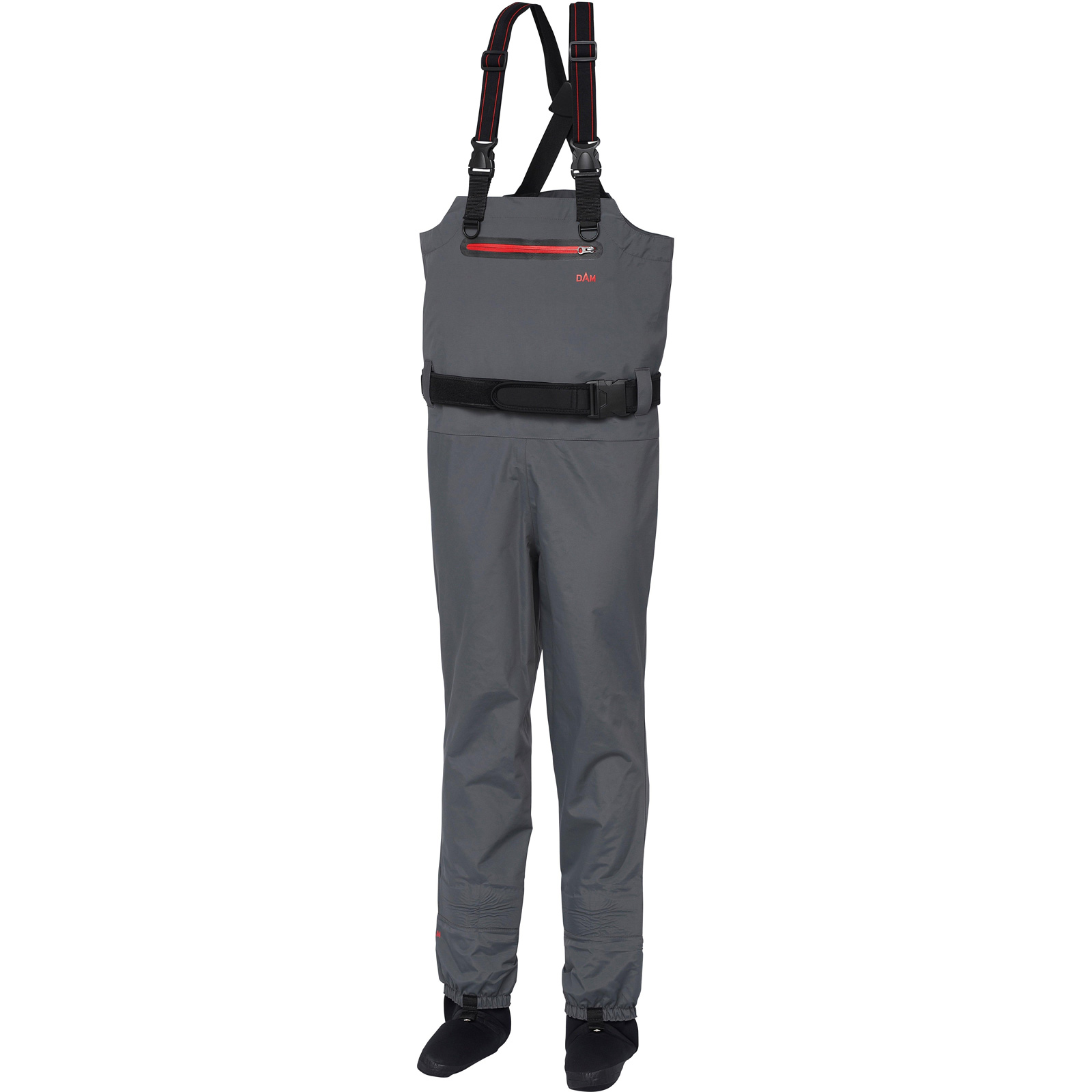 DAM Dryzone vadare med neoprenfot grå 46/47 - xx-large