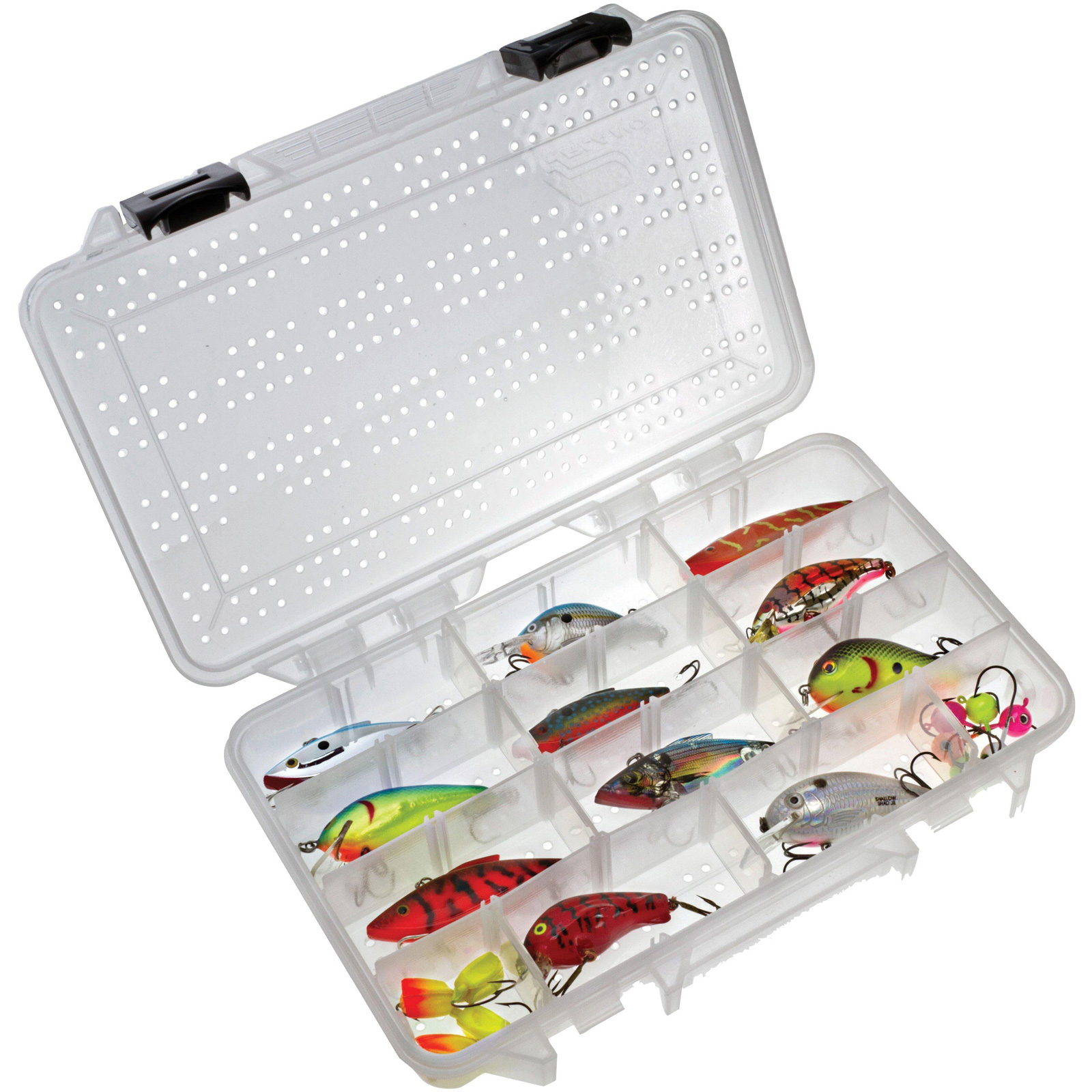 Plano Hydro-Flo 3600 Stowaway betesask [27.3 x 18.4 x 3.8 cm] klar