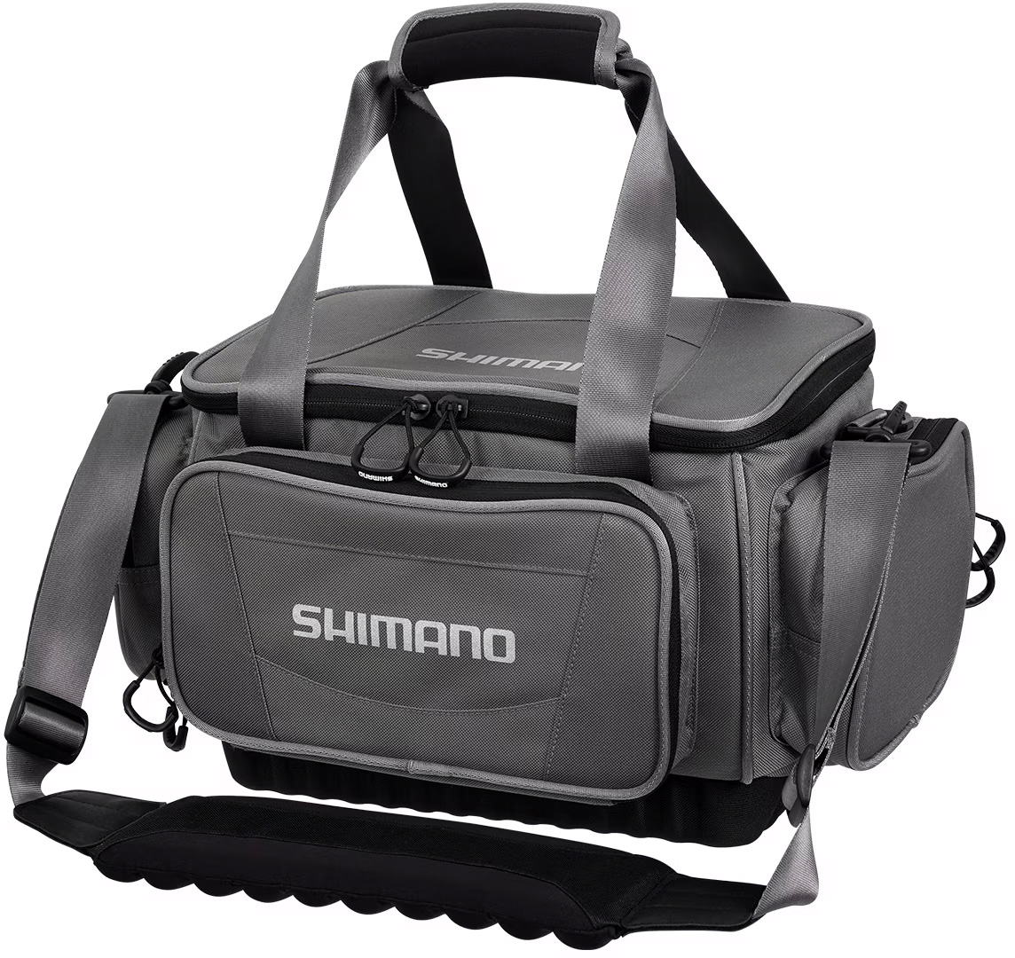 Shimano Predator fiskeväska medium [41 x 23 x 27 cm] inkl. 2 betesaskar grå/svart