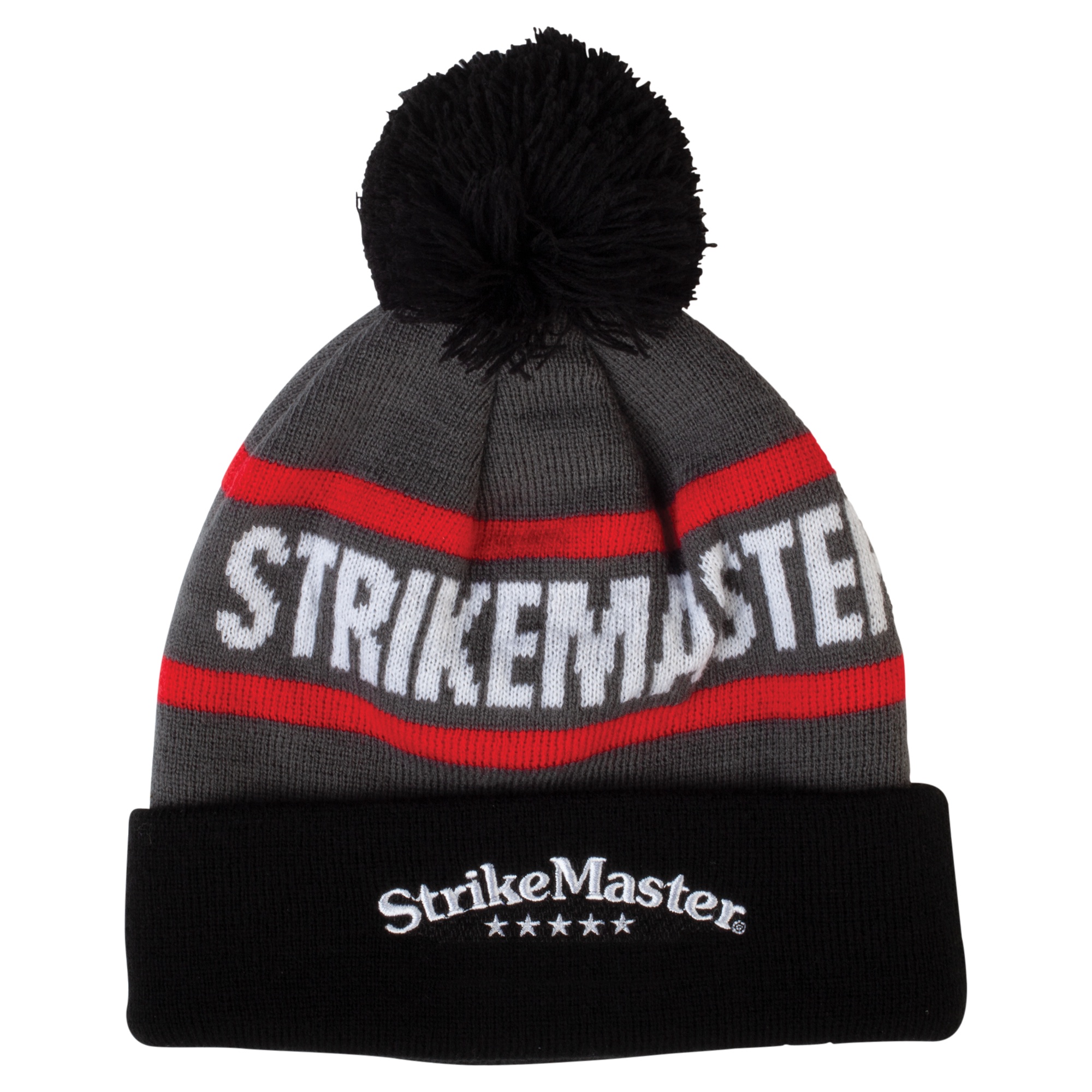 StrikeMaster Beanie svart/grå/röd one-size