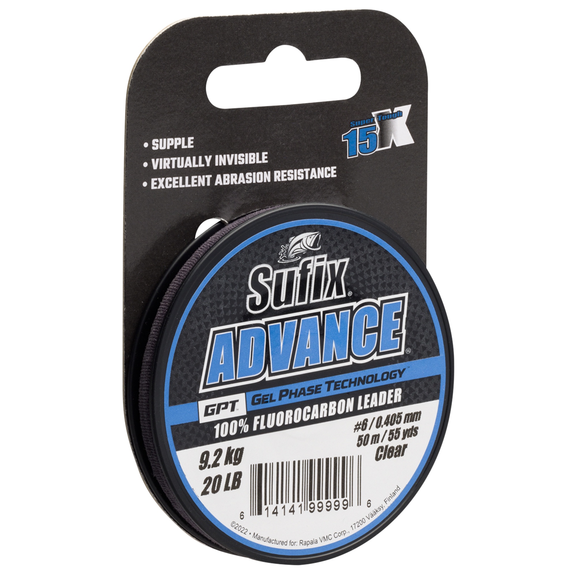 Sufix Advance Fluorocarbon tafsmaterial klar 0.260 mm x 50 m